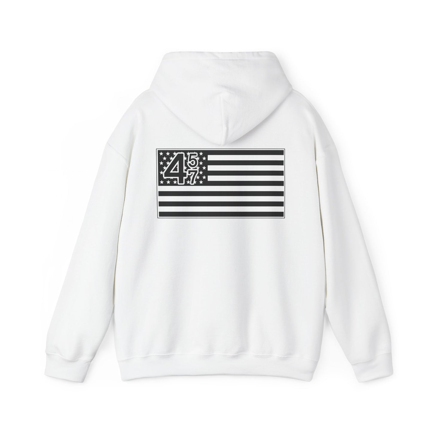 42 47 American Flag Hoodie - Unisex Heavy Blend Sweatshirt