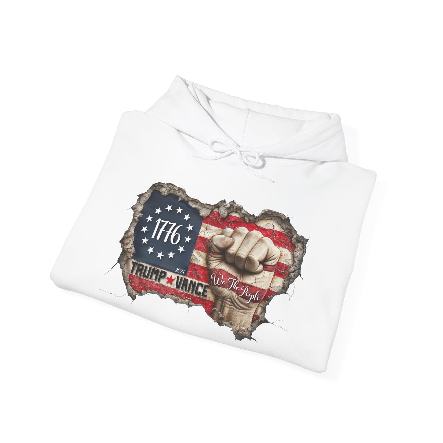 Patriotic 1776 Hooded Sweatshirt - Trump Supporter Apparel