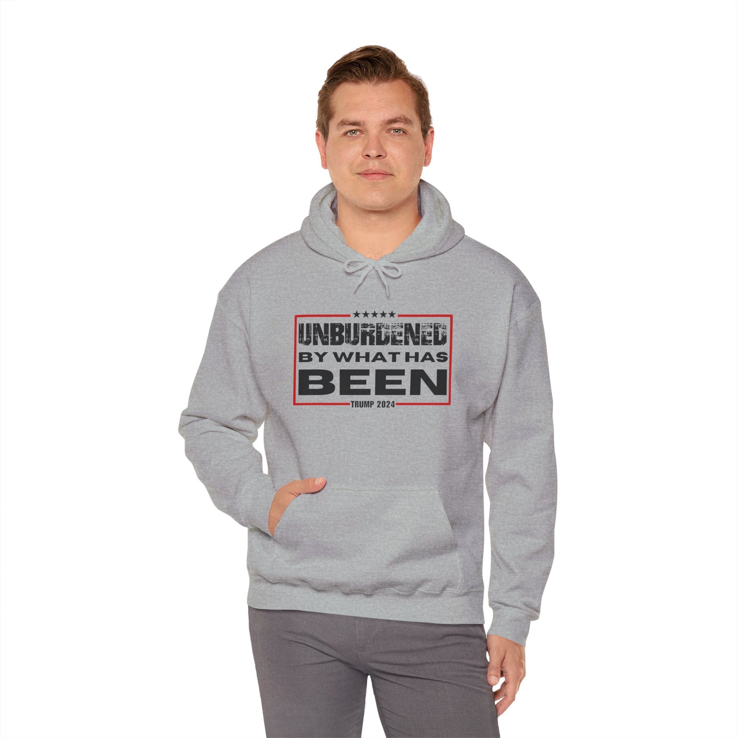 Unisex Heavy Blend™ Hoodie - 'Unburdened by What Has Been' - 2024 Statement Sweatshirt