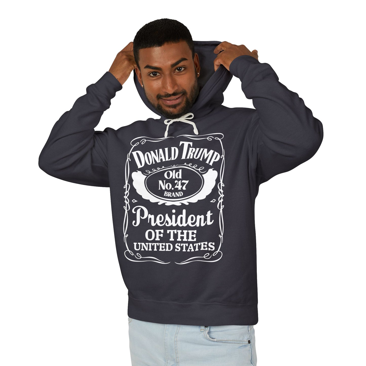 Donald Trump Vintage Unisex Lightweight Hooded Sweatshirt - Presidential Style