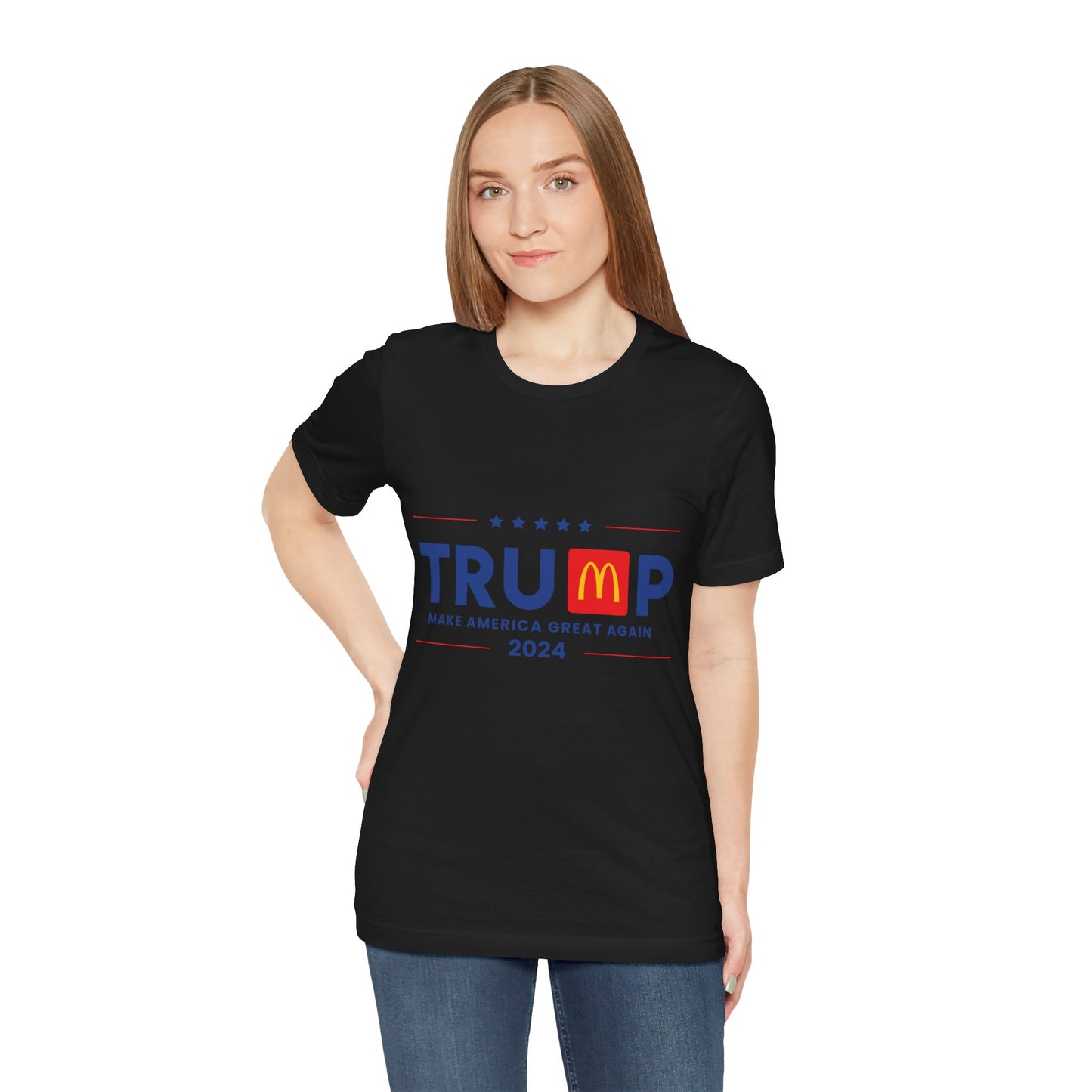 Unisex Jersey Short Sleeve Tee - 'Make America Great Again 2024' Design