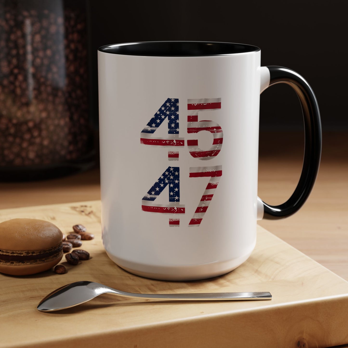 Patriotic Accent Coffee Mug - 4th of July, Memorial Day