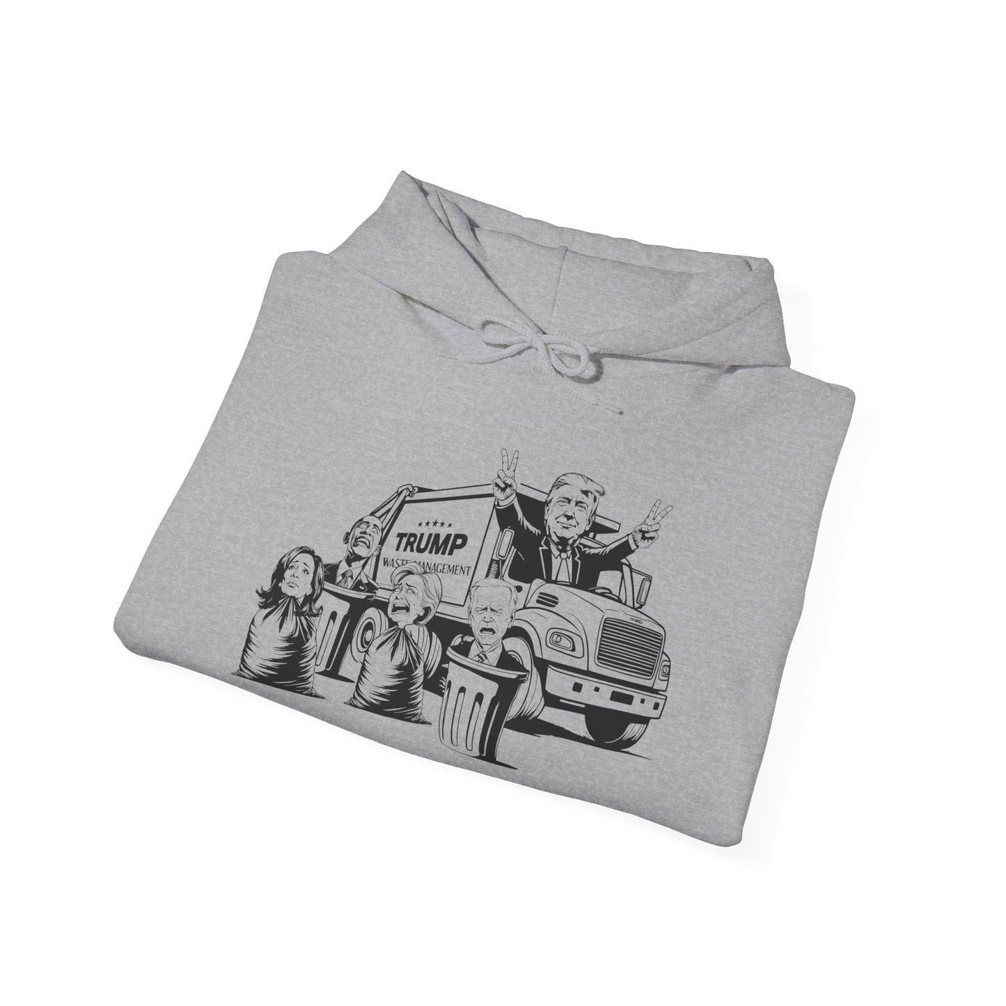 Hoodie - Trump Garbage Truck Design