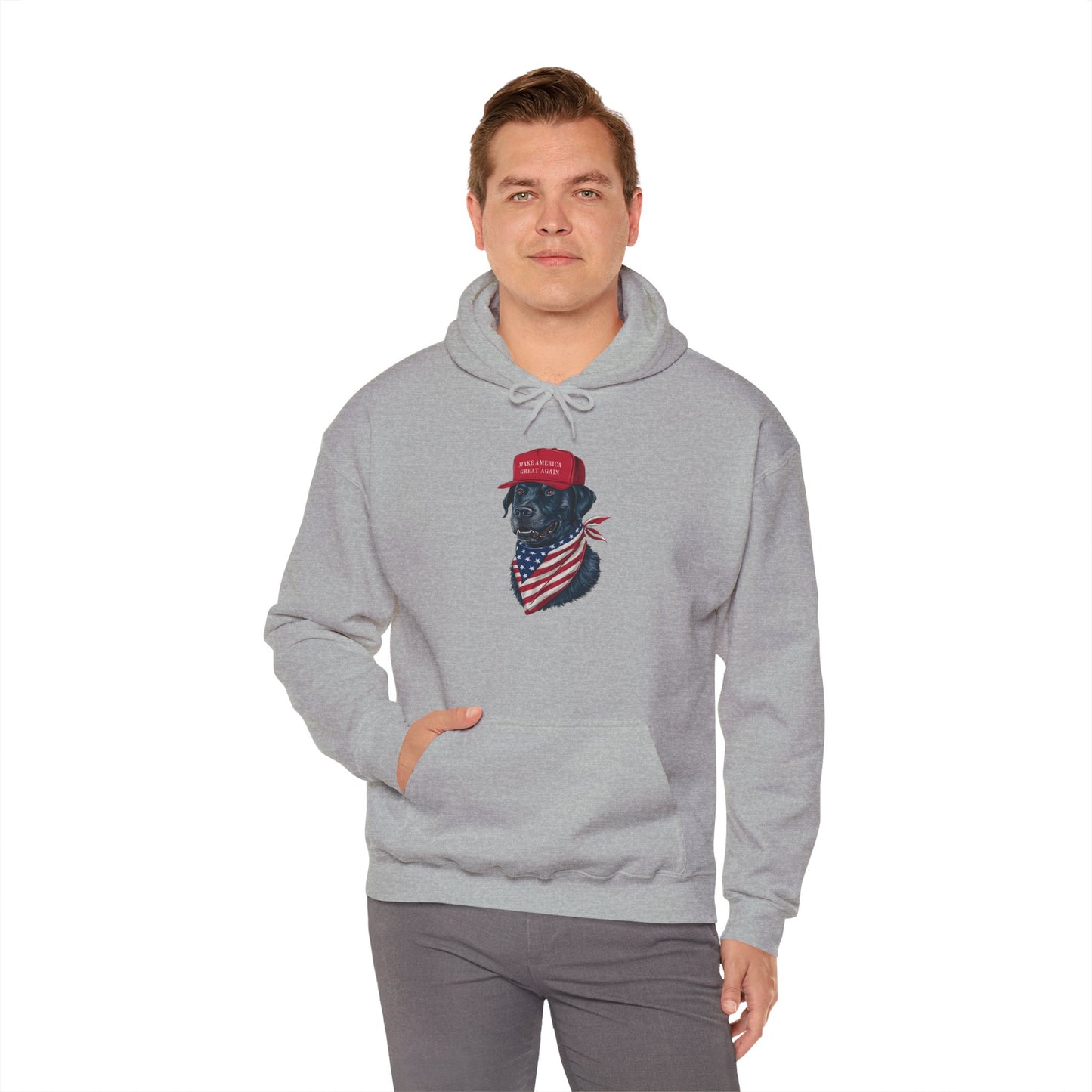 Patriotic Dog Hoodie - Unisex Heavy Blend™ Sweatshirt