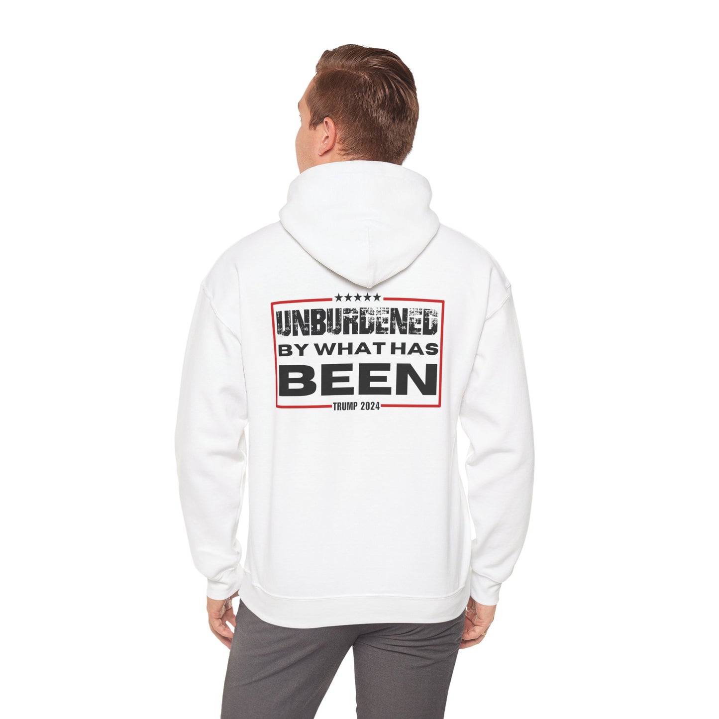 Unisex Heavy Blend™ Hoodie - 'Unburdened by What Has Been' - 2024 Statement Sweatshirt