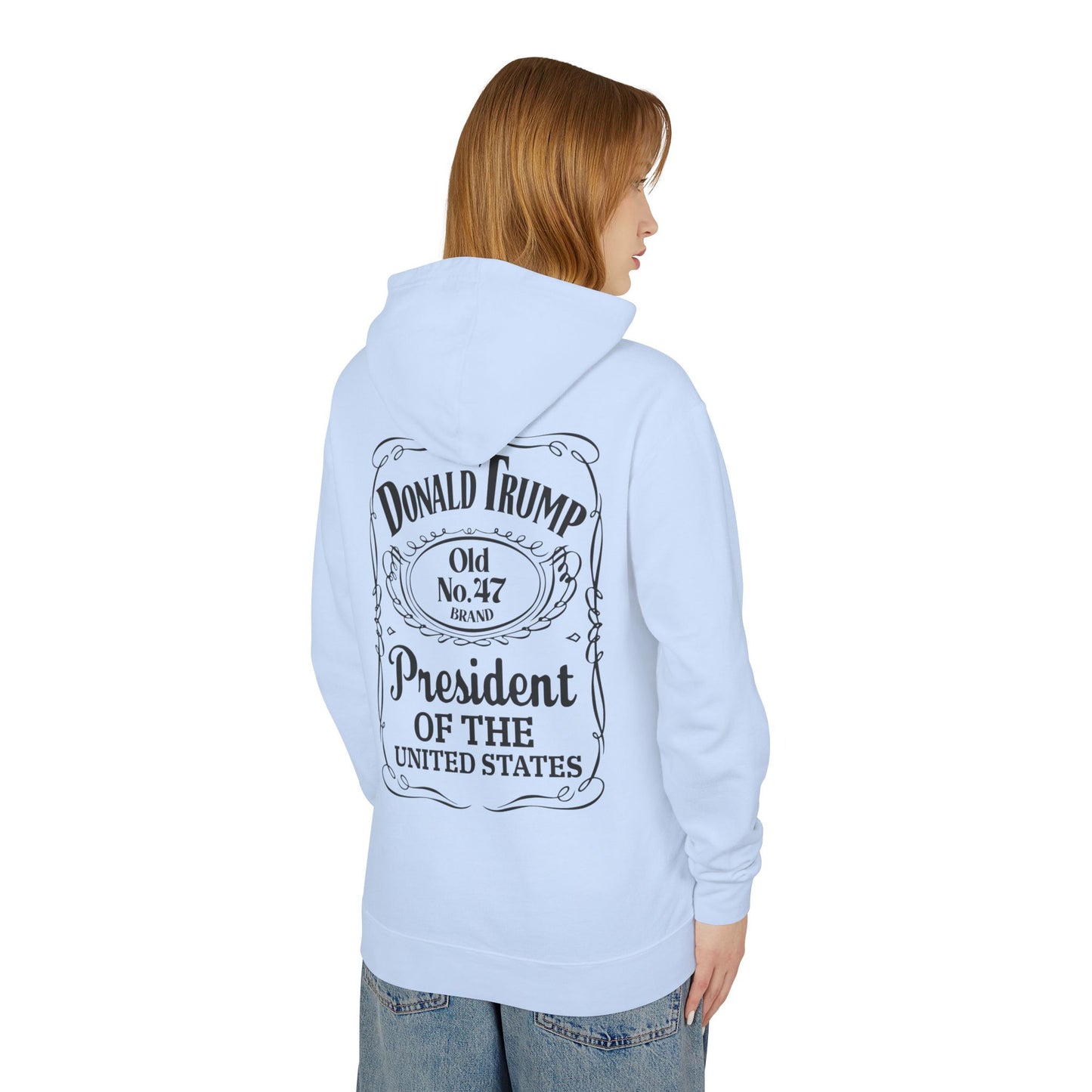 Donald Trump Vintage Unisex Lightweight Hooded Sweatshirt - Presidential Style