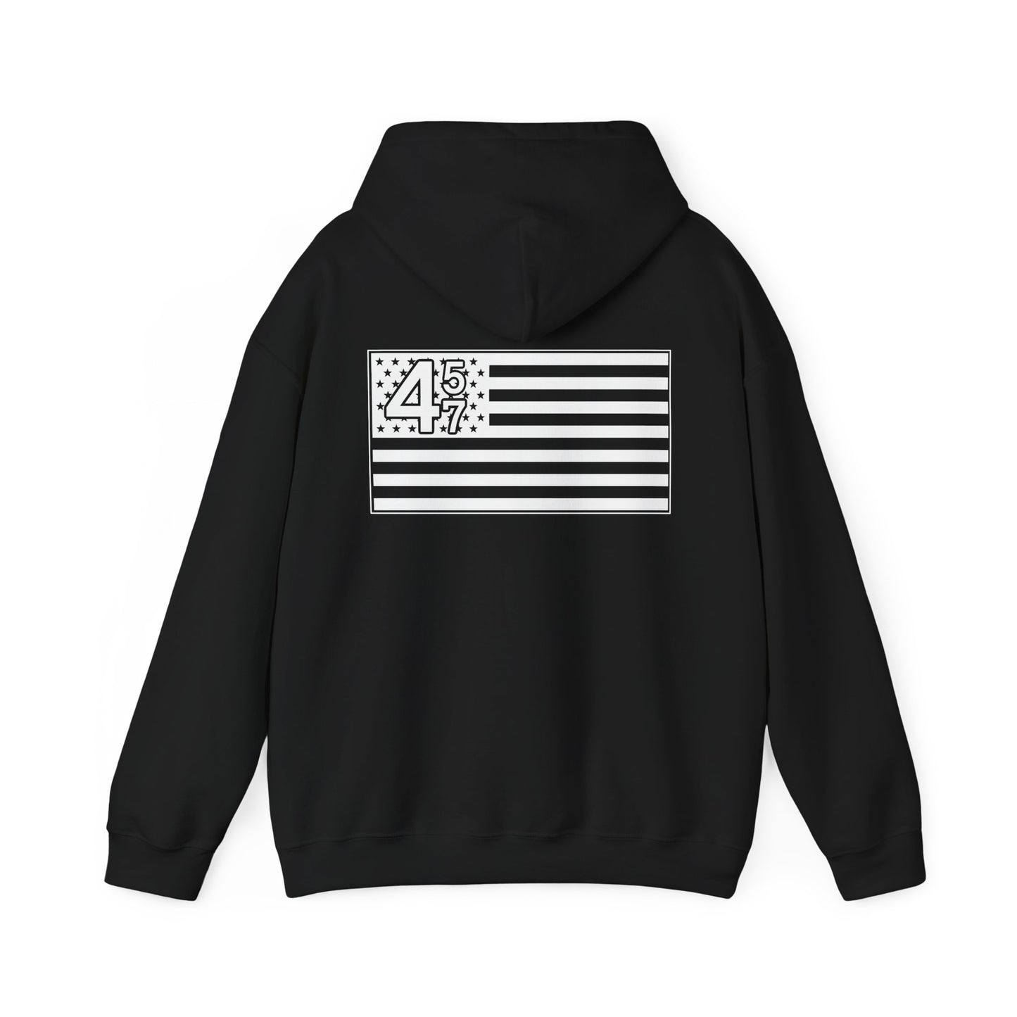 42 47 American Flag Hoodie - Unisex Heavy Blend Sweatshirt