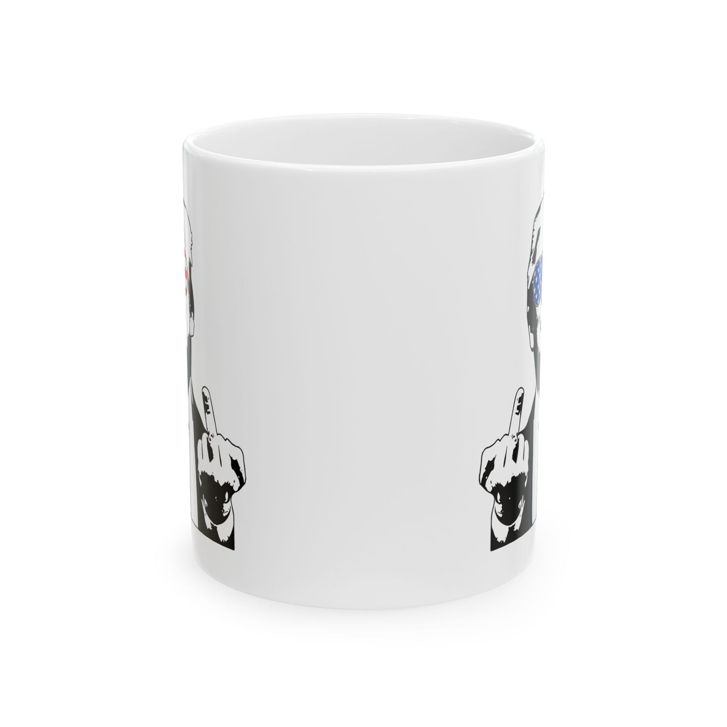 Middle Finger-Ceramic Mug - Bold Statement Cup for Coffee Lovers