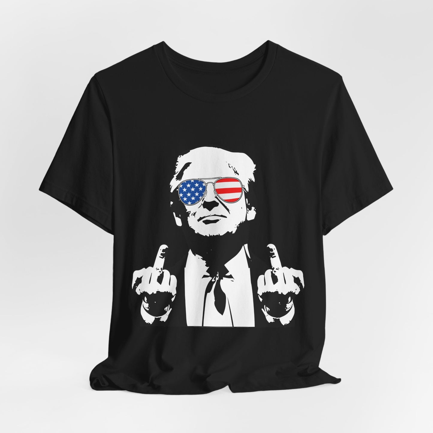 Middle Finger-Tee with Bold Graphic