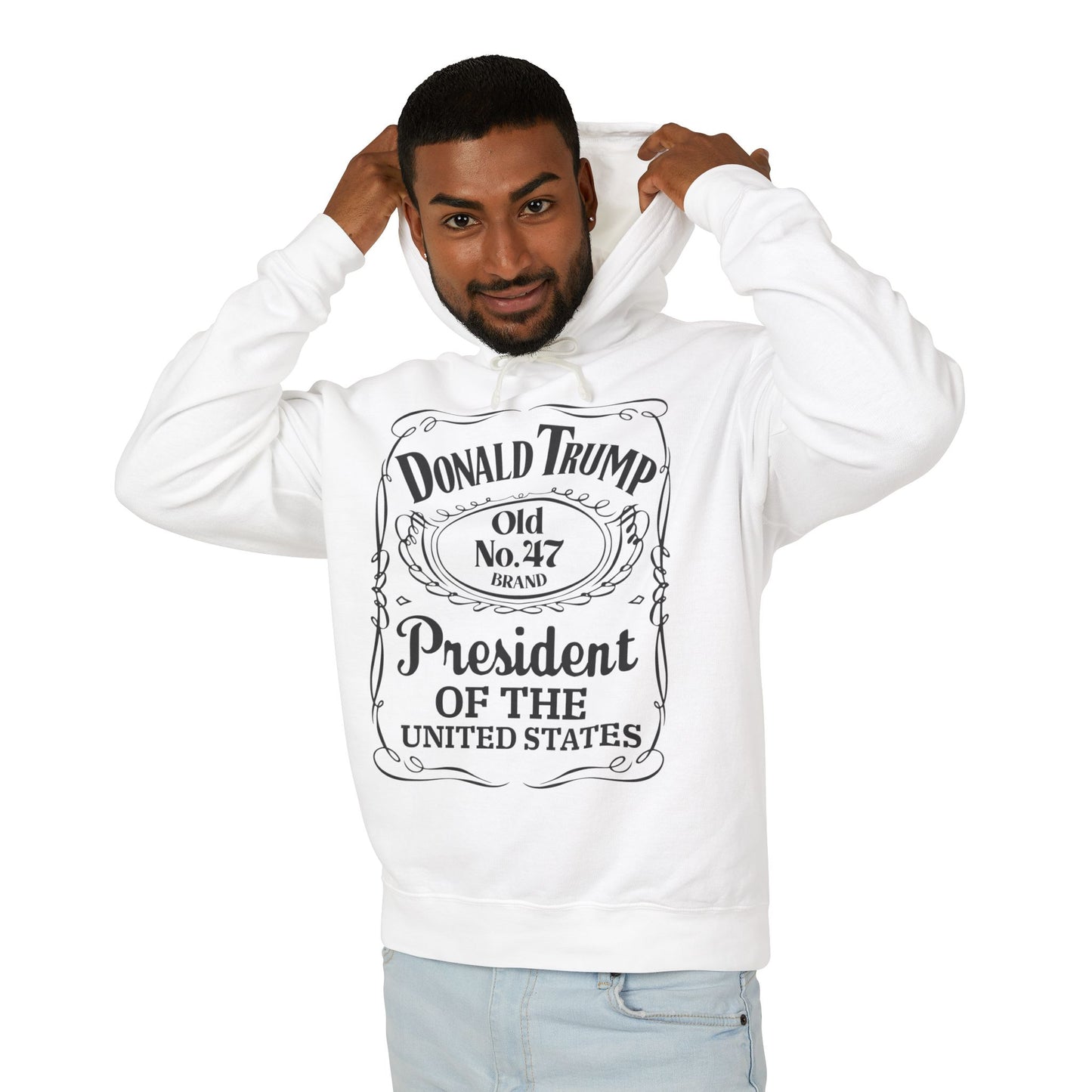 Donald Trump Vintage Unisex Lightweight Hooded Sweatshirt - Presidential Style