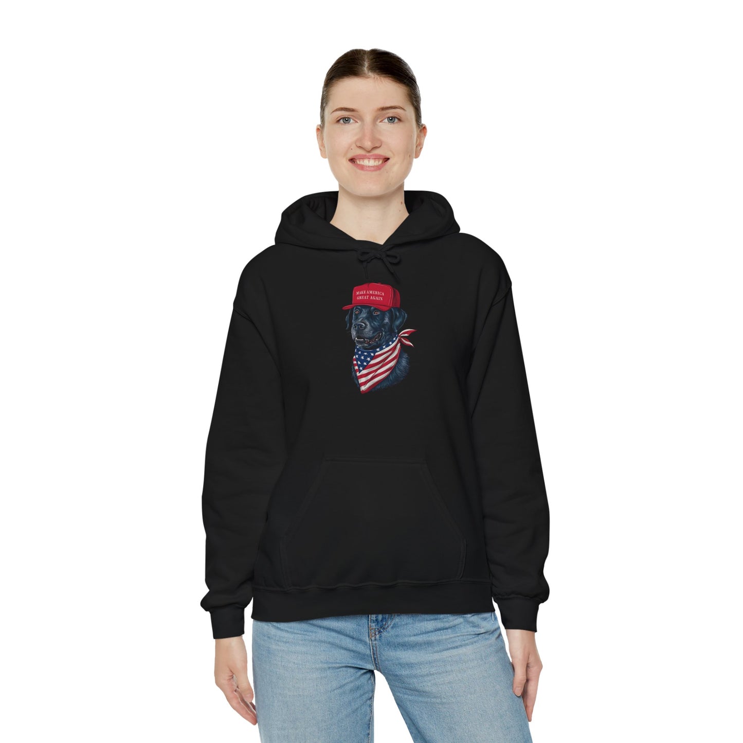 Patriotic Dog Hoodie - Unisex Heavy Blend™ Sweatshirt