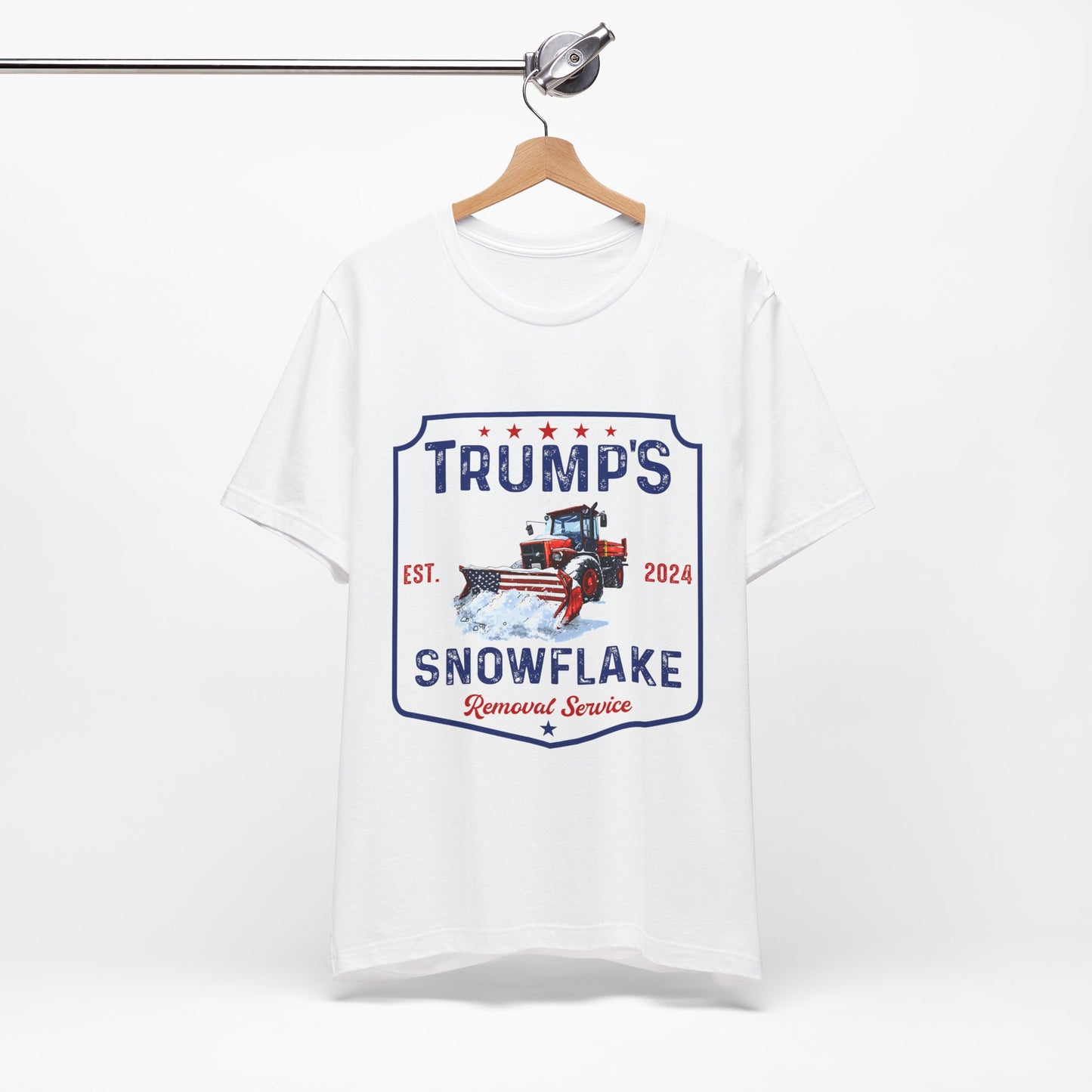 Trump's Snowflake Removal Service Tee - Unisex Short Sleeve Graphic T-Shirt