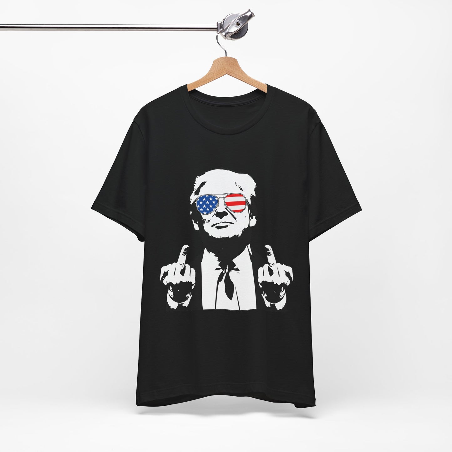 Middle Finger-Tee with Bold Graphic