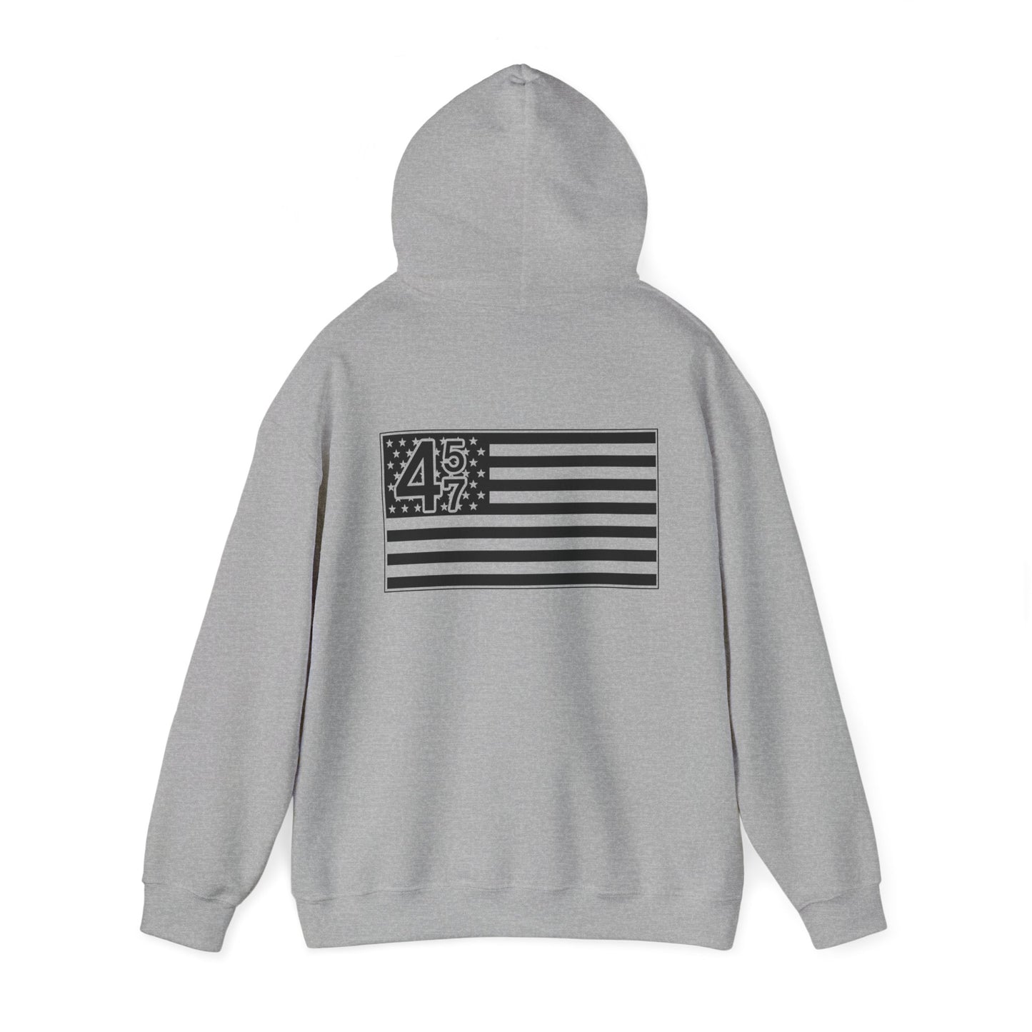 42 47 American Flag Hoodie - Unisex Heavy Blend Sweatshirt