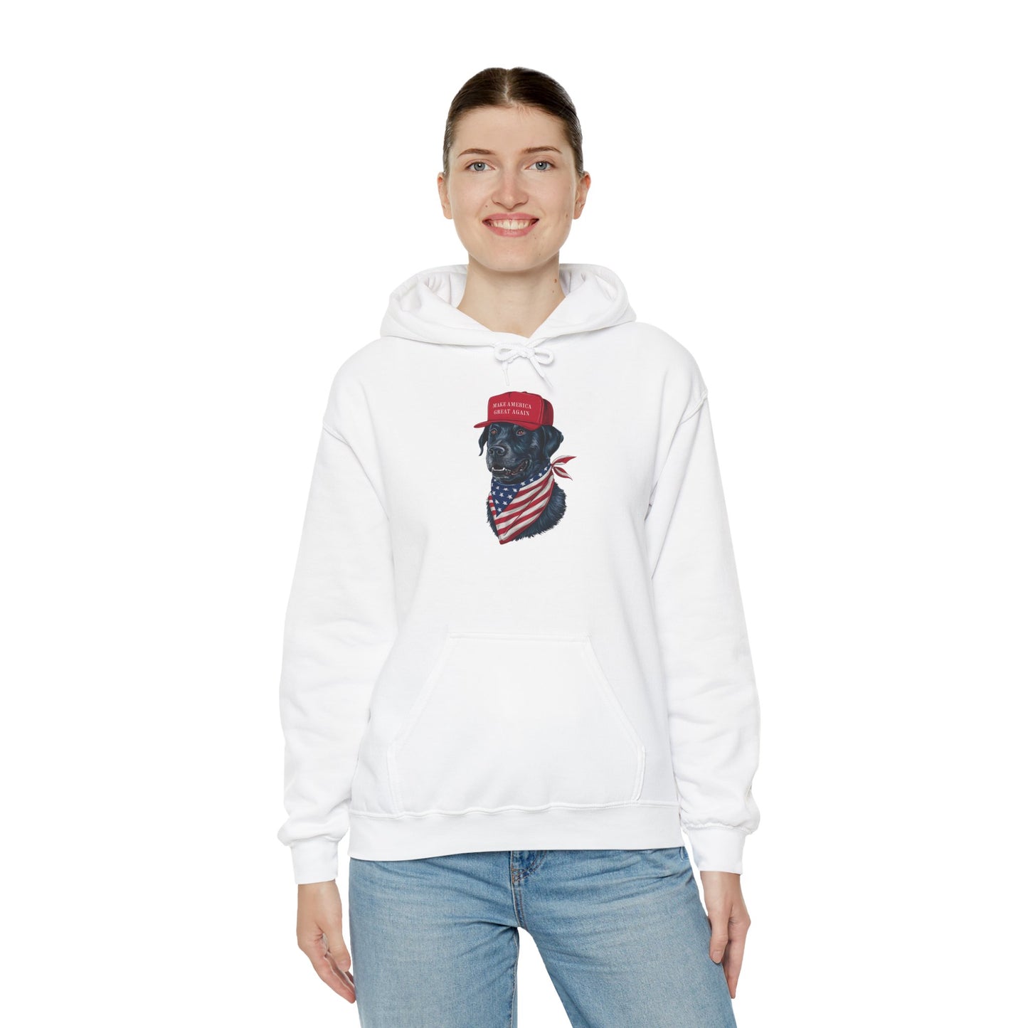 Patriotic Dog Hoodie - Unisex Heavy Blend™ Sweatshirt