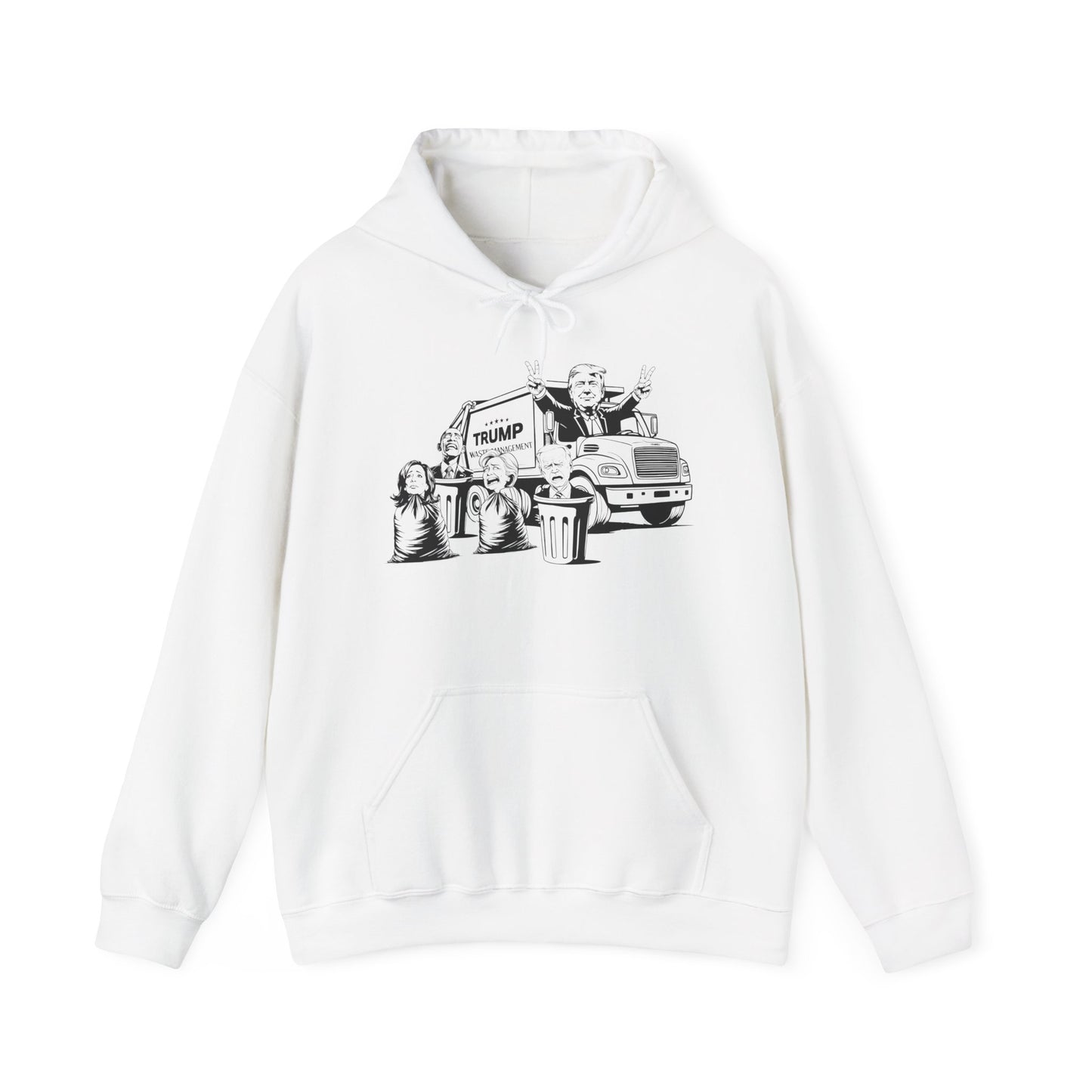 Hoodie - Trump Garbage Truck Design