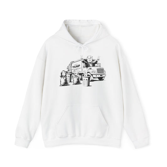 Hoodie - Trump Garbage Truck Design