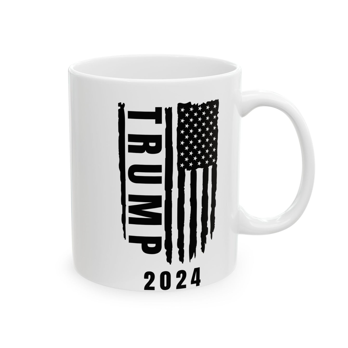 Patriotic Trump Ceramic Mug - Perfect for Holidays & Gifts