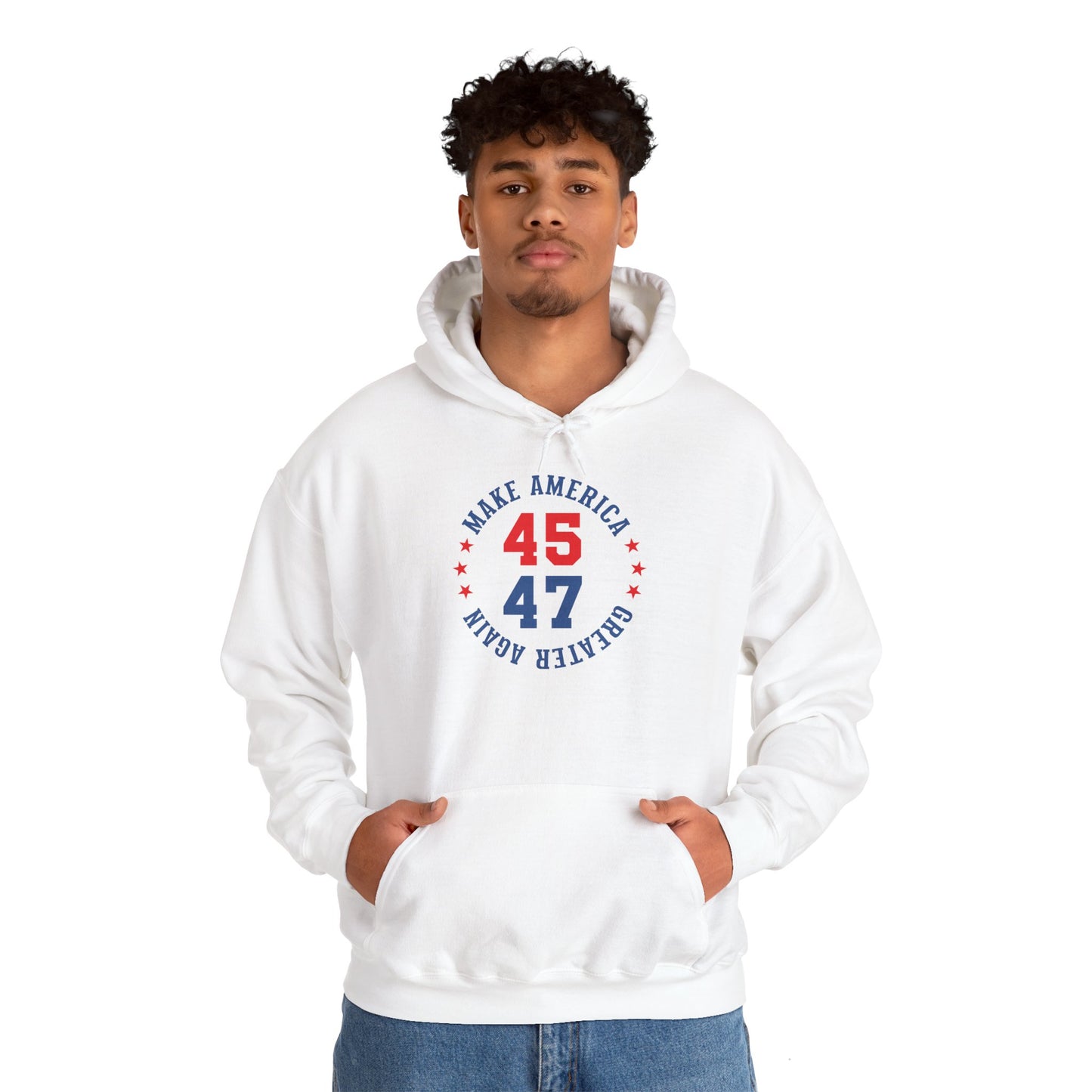 Make America Great Again 45/47 Unisex Hooded Sweatshirt