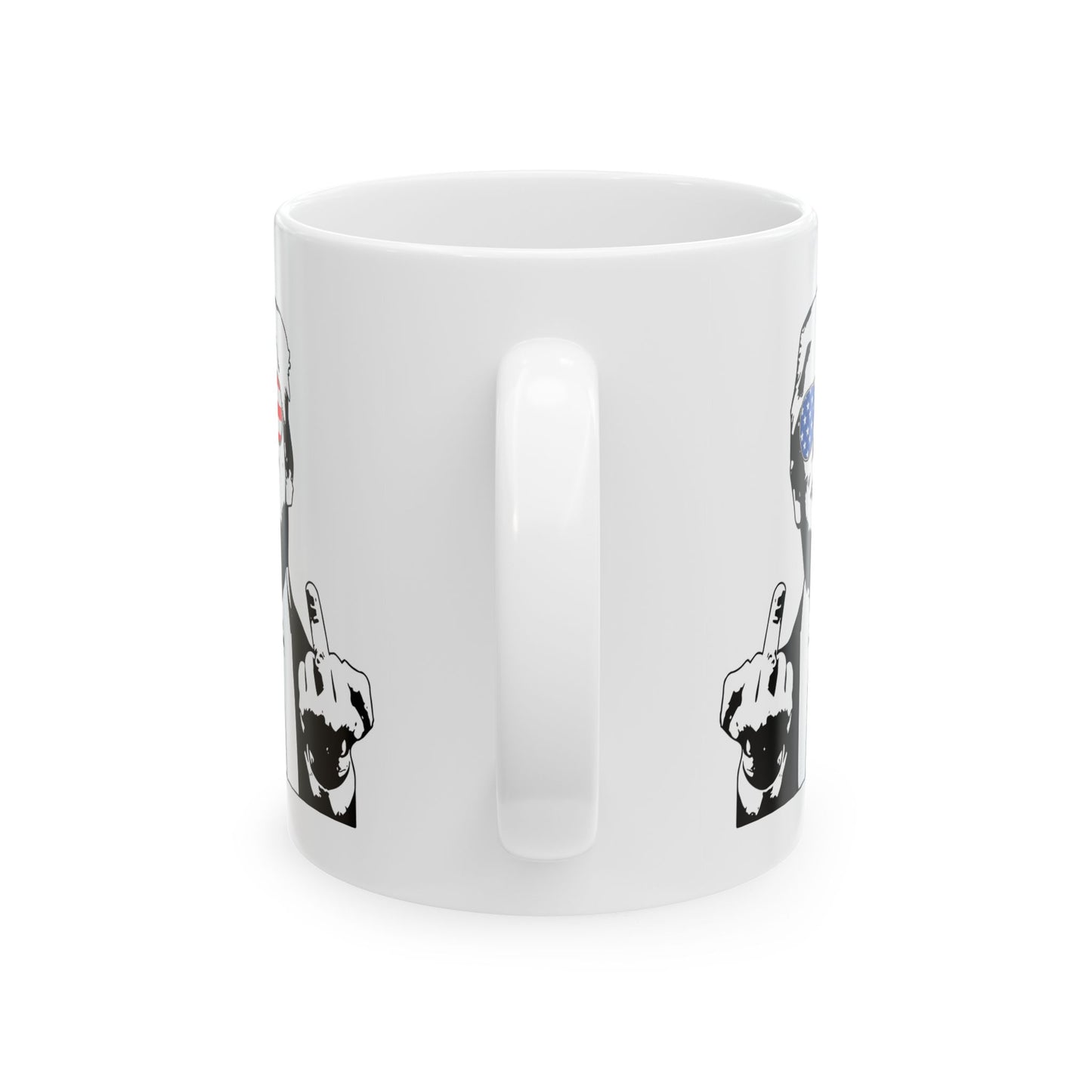 Middle Finger-Ceramic Mug - Bold Statement Cup for Coffee Lovers