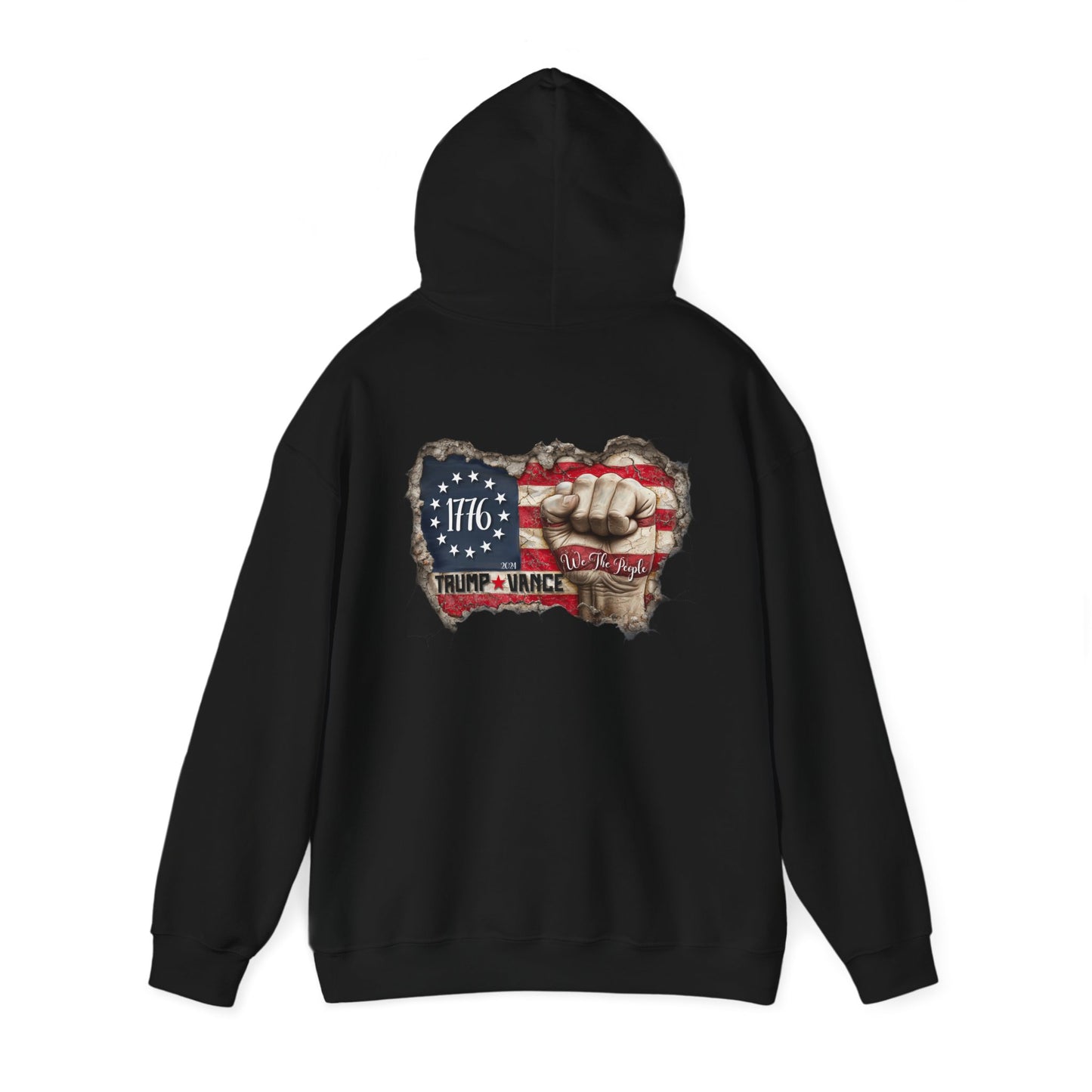 Patriotic 1776 Hooded Sweatshirt - Trump Supporter Apparel