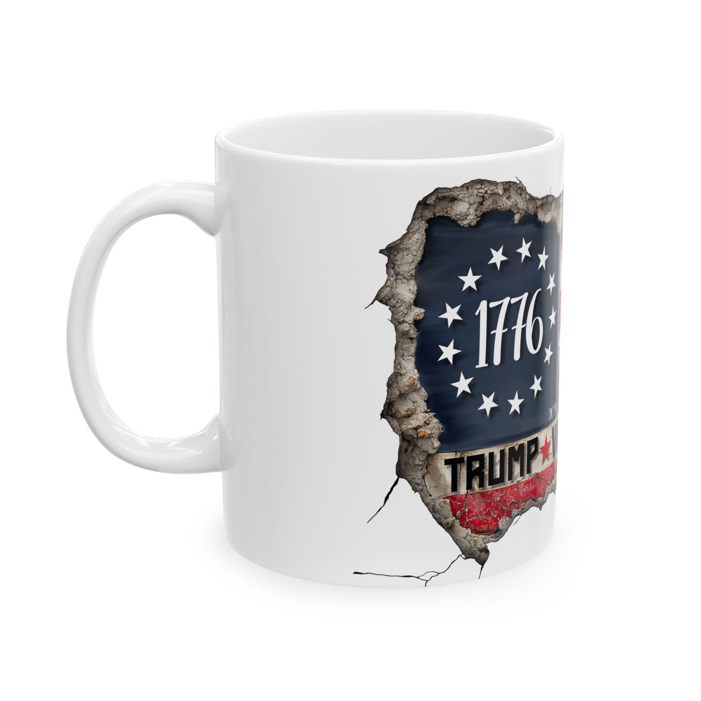 Patriotic Ceramic Mug - We The People - 1776 Trump Vance