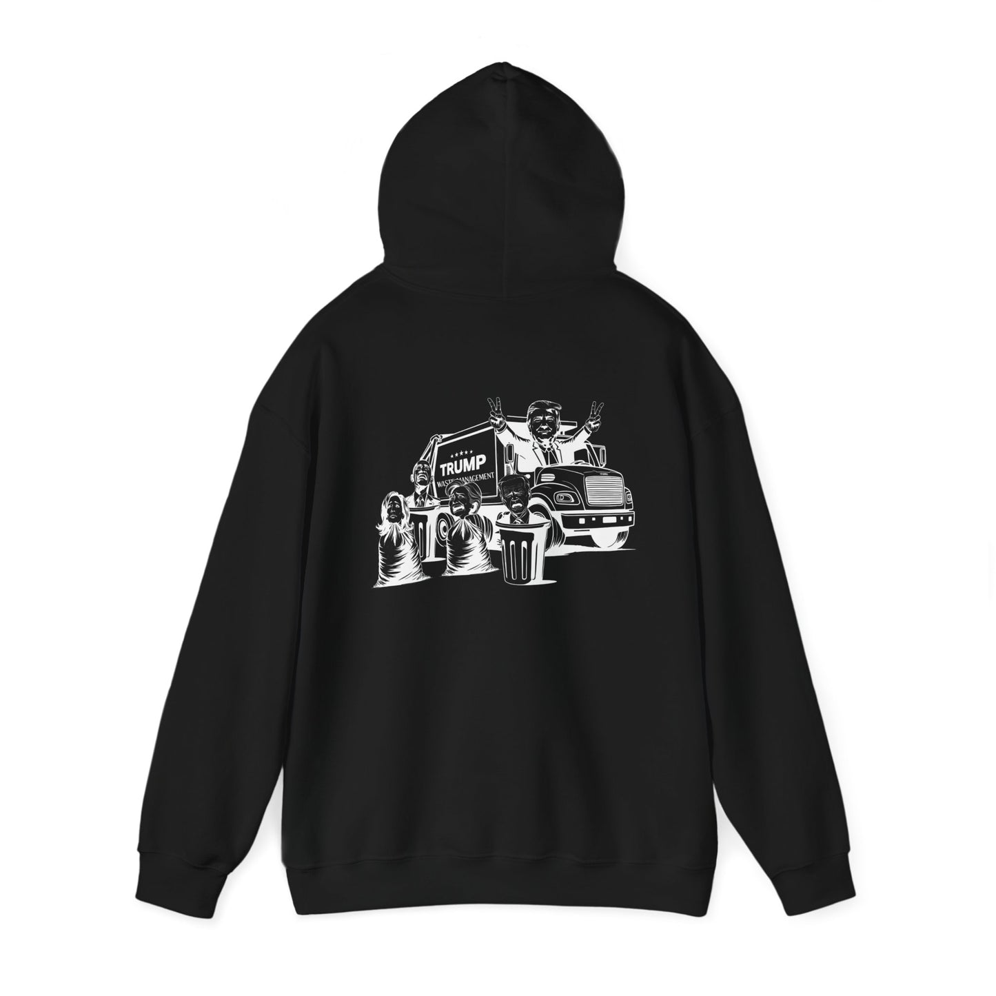 Hoodie - Trump Garbage Truck Design