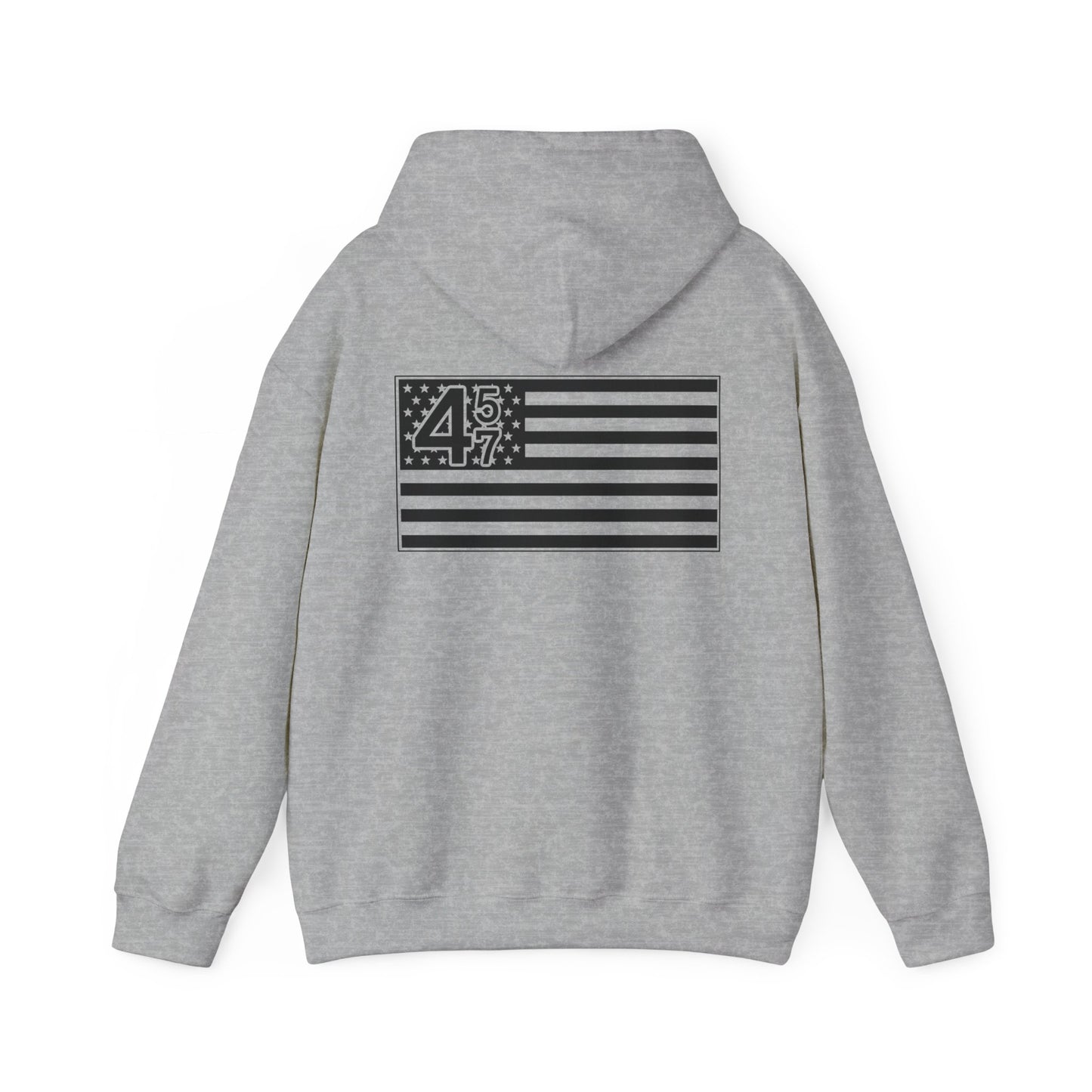 42 47 American Flag Hoodie - Unisex Heavy Blend Sweatshirt