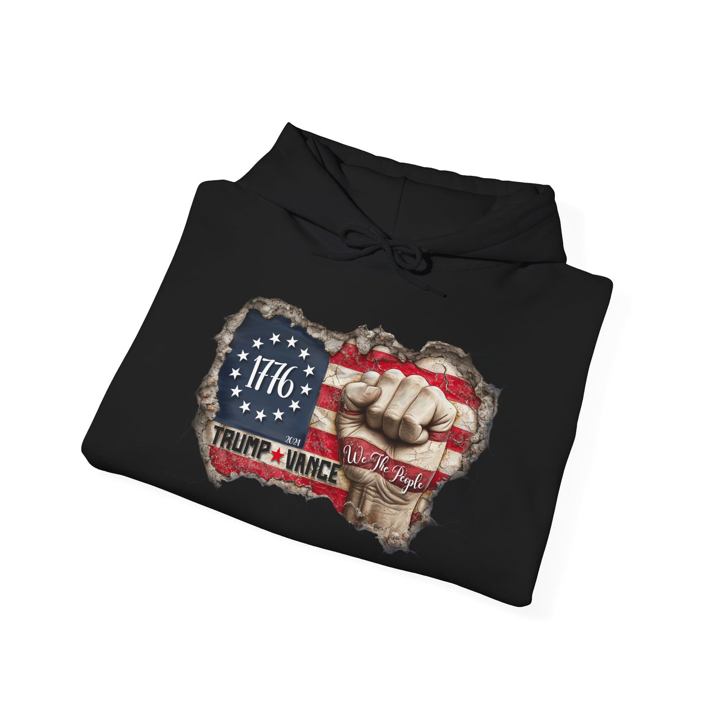 Patriotic 1776 Hooded Sweatshirt - Trump Supporter Apparel