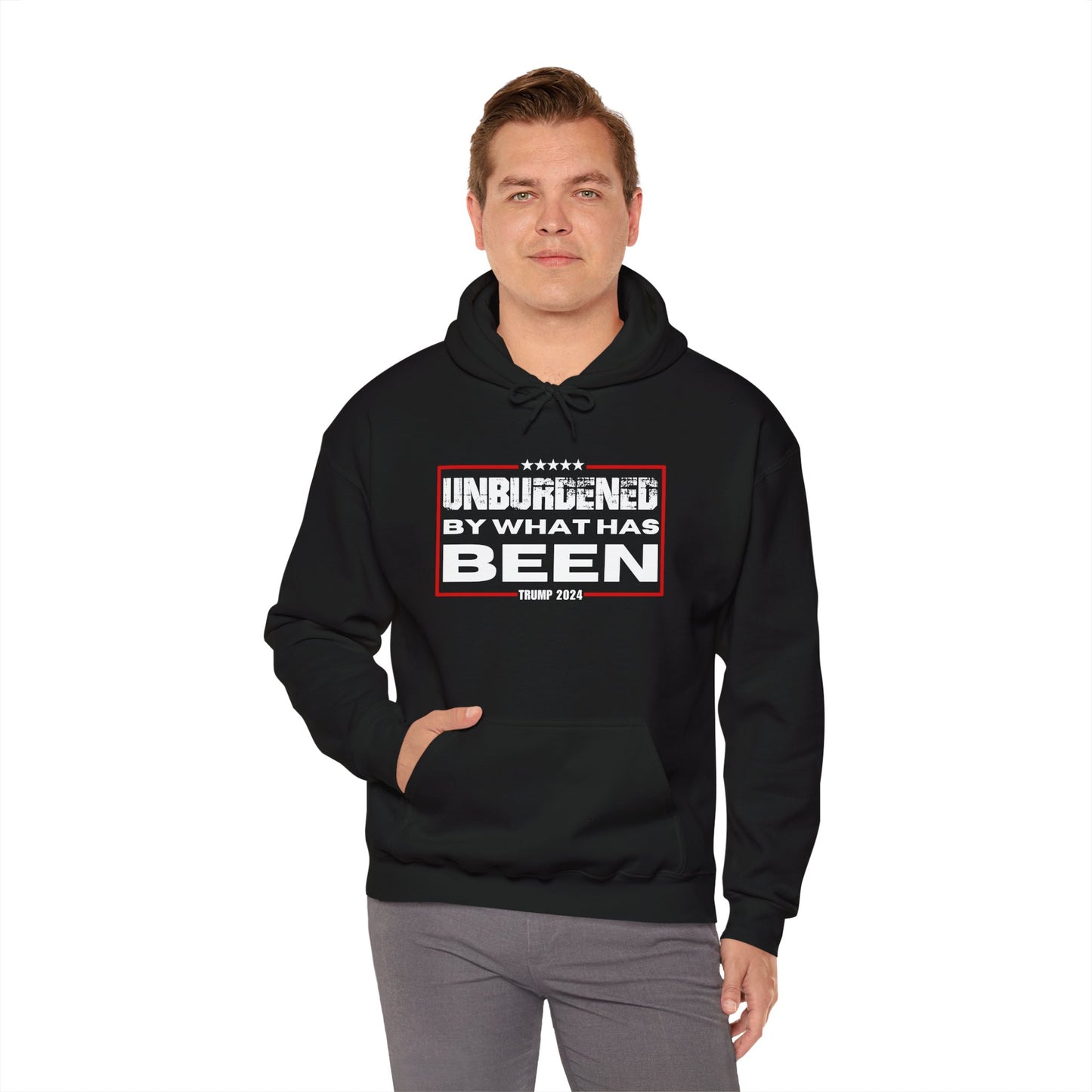 Unisex Heavy Blend™ Hoodie - 'Unburdened by What Has Been' - 2024 Statement Sweatshirt