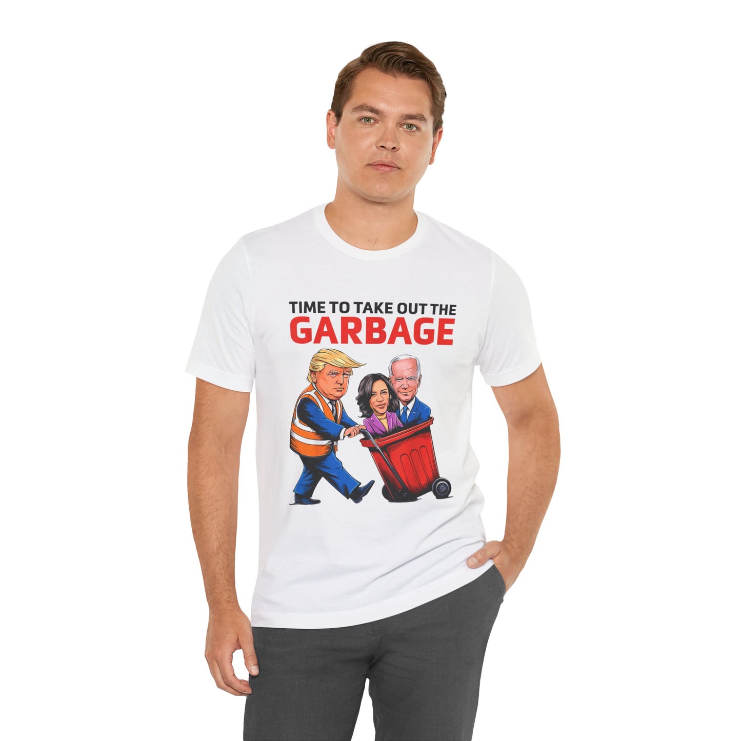 Political Humor Tee - 'Time to Take Out the Garbage' Unisex Jersey Short Sleeve Shirt