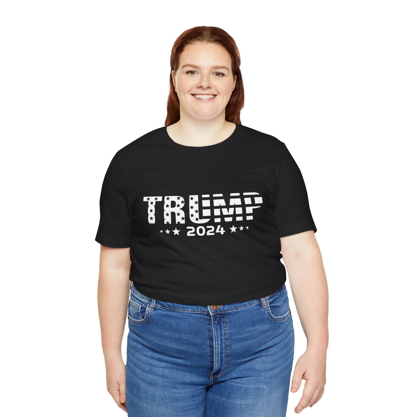 Trump 2024 Unisex Jersey Tee - Patriotic Election Shirt