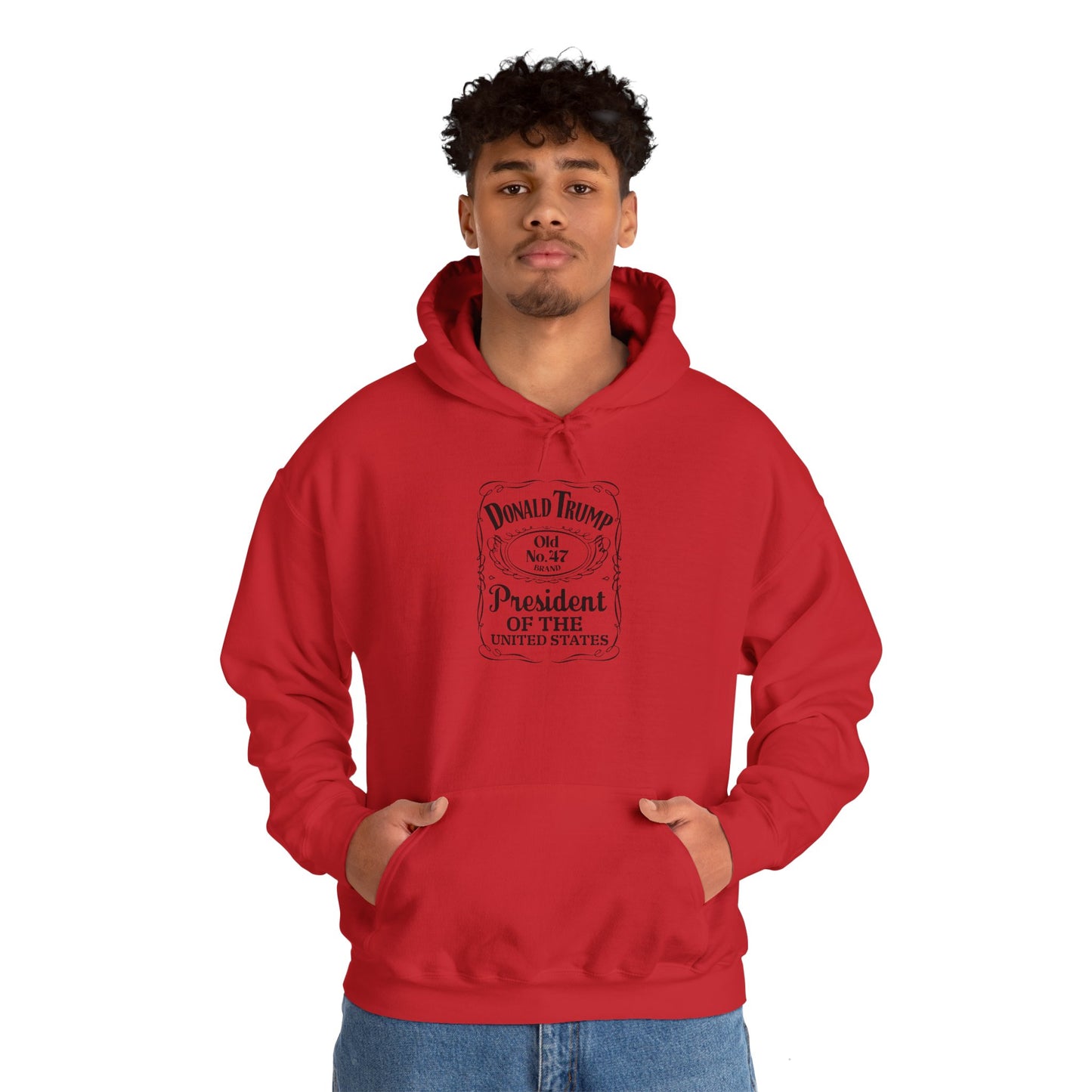 Donald Trump Vintage Hoodie - Unisex Heavy Blend Sweatshirt for Political Enthusiasts