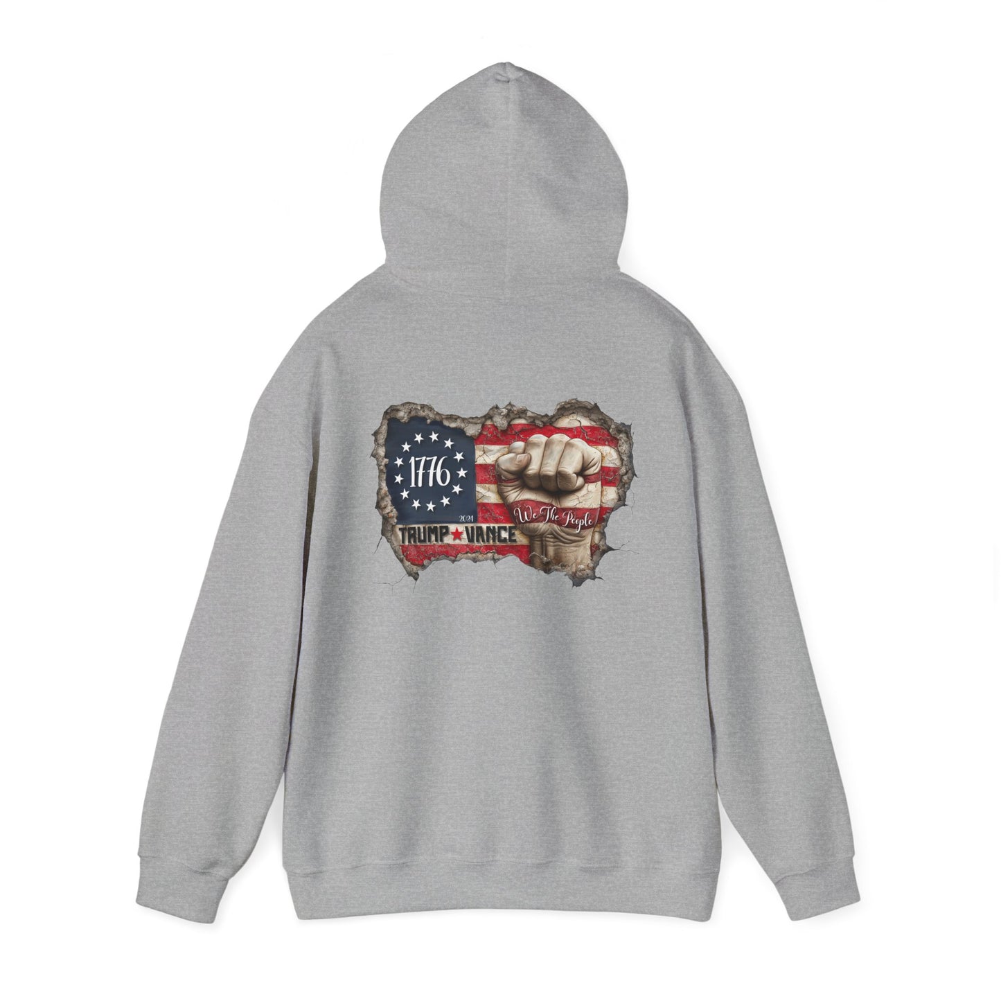 Patriotic 1776 Hooded Sweatshirt - Trump Supporter Apparel