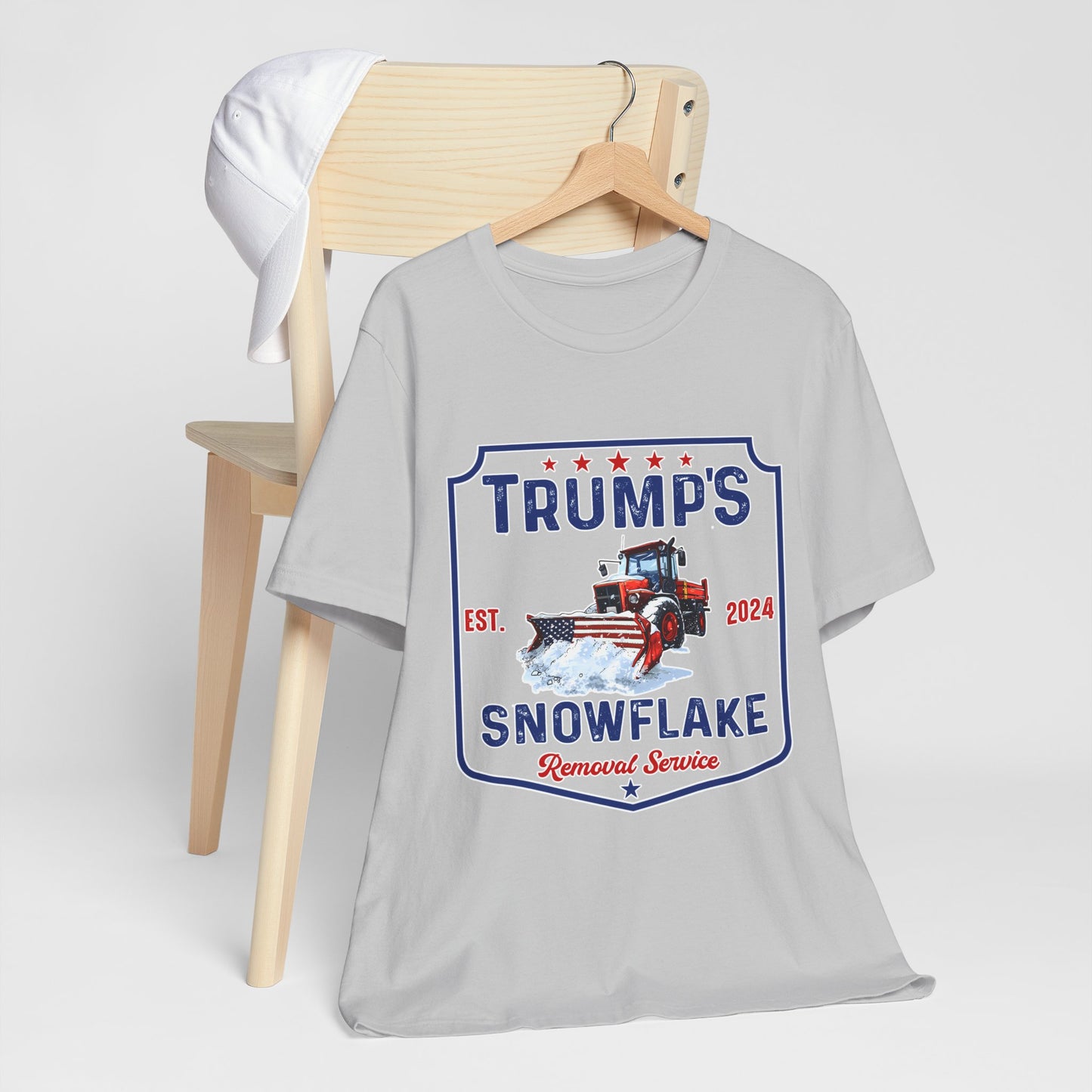 Trump's Snowflake Removal Service Tee - Unisex Short Sleeve Graphic T-Shirt