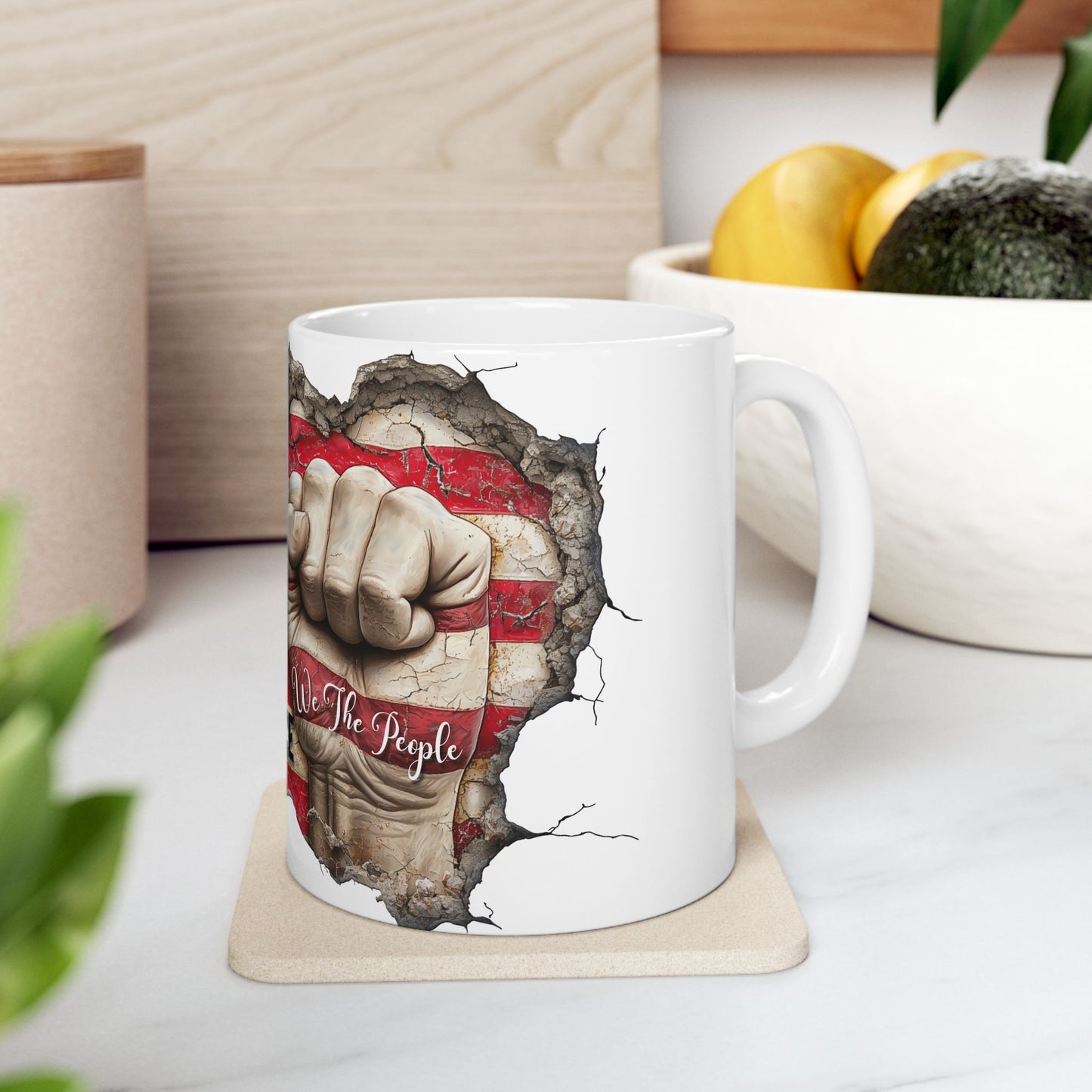 Patriotic Ceramic Mug - We The People - 1776 Trump Vance