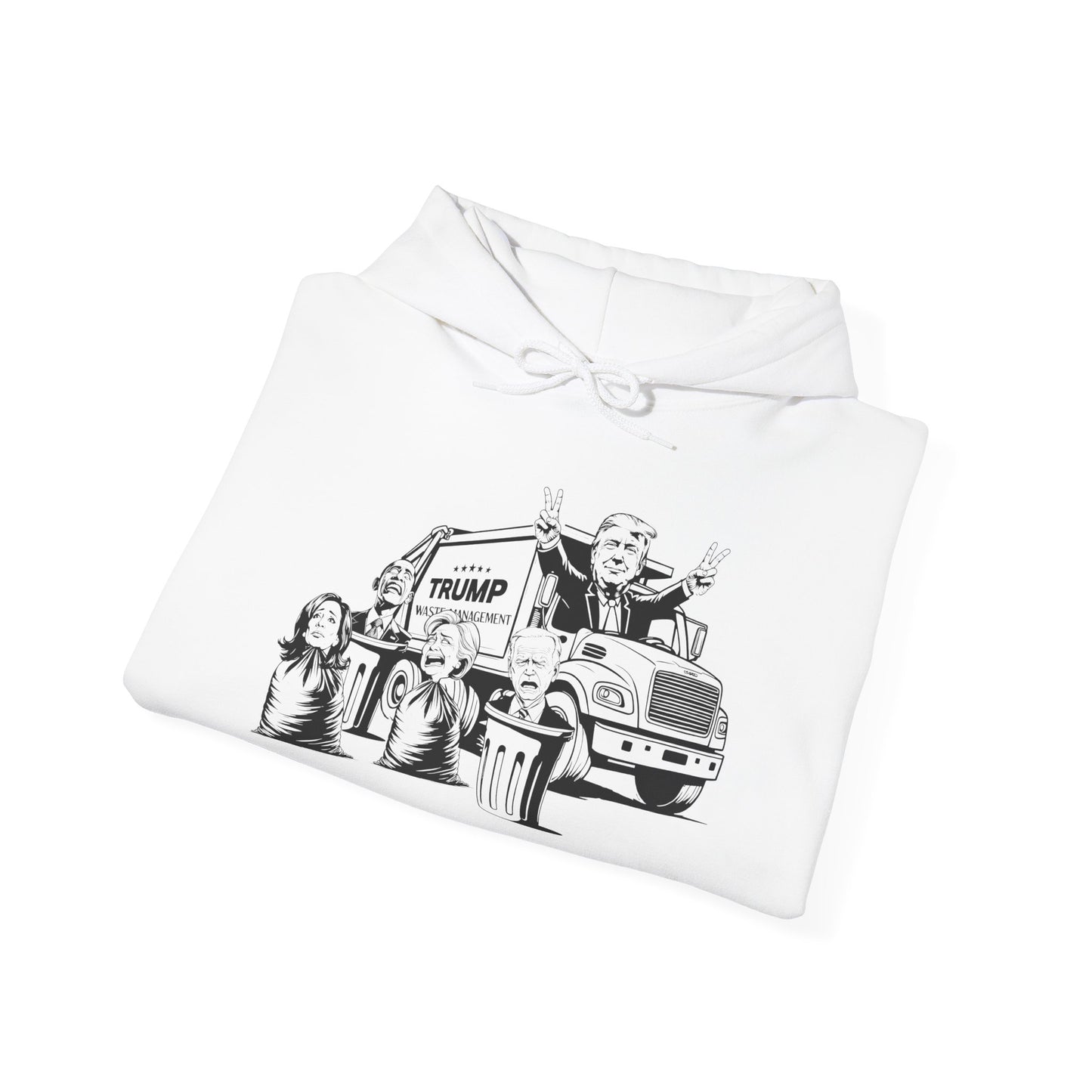 Hoodie - Trump Garbage Truck Design