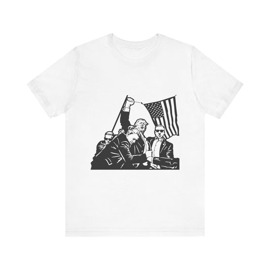 Patriotic Unisex Jersey Tee - Bold American Spirit Graphic