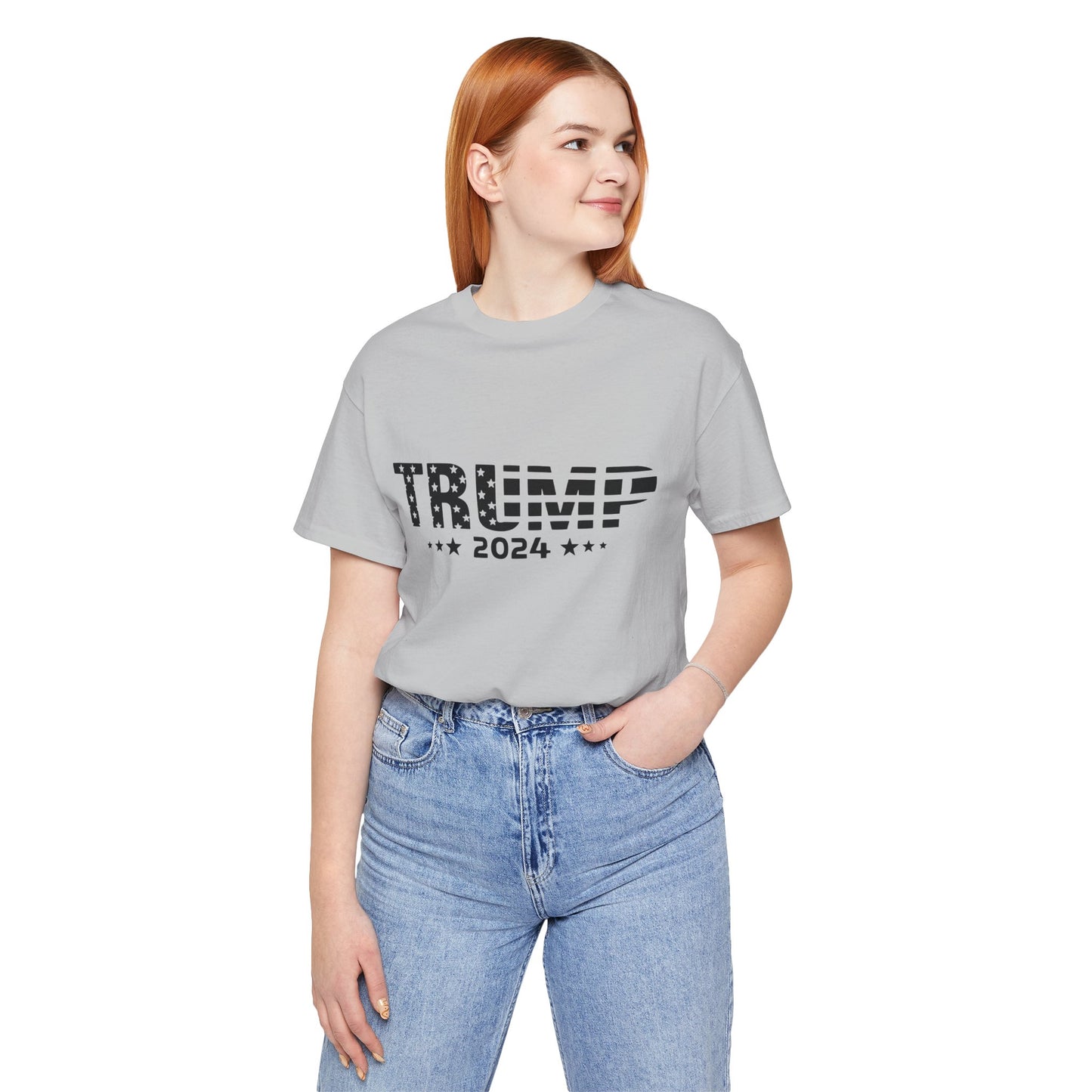 Trump 2024 Unisex Jersey Tee - Patriotic Election Shirt