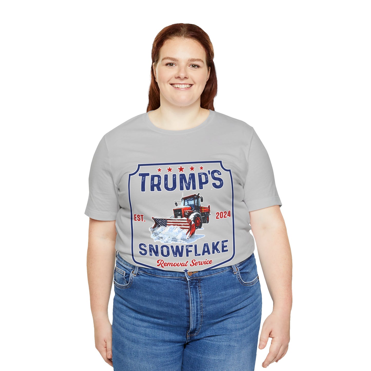 Trump's Snowflake Removal Service Tee - Unisex Short Sleeve Graphic T-Shirt