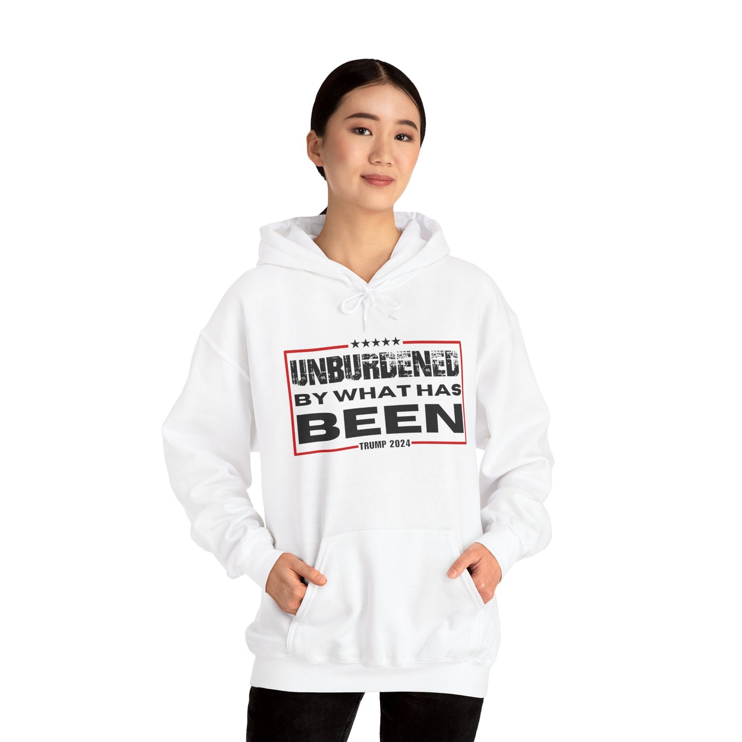 Unisex Heavy Blend™ Hoodie - 'Unburdened by What Has Been' - 2024 Statement Sweatshirt