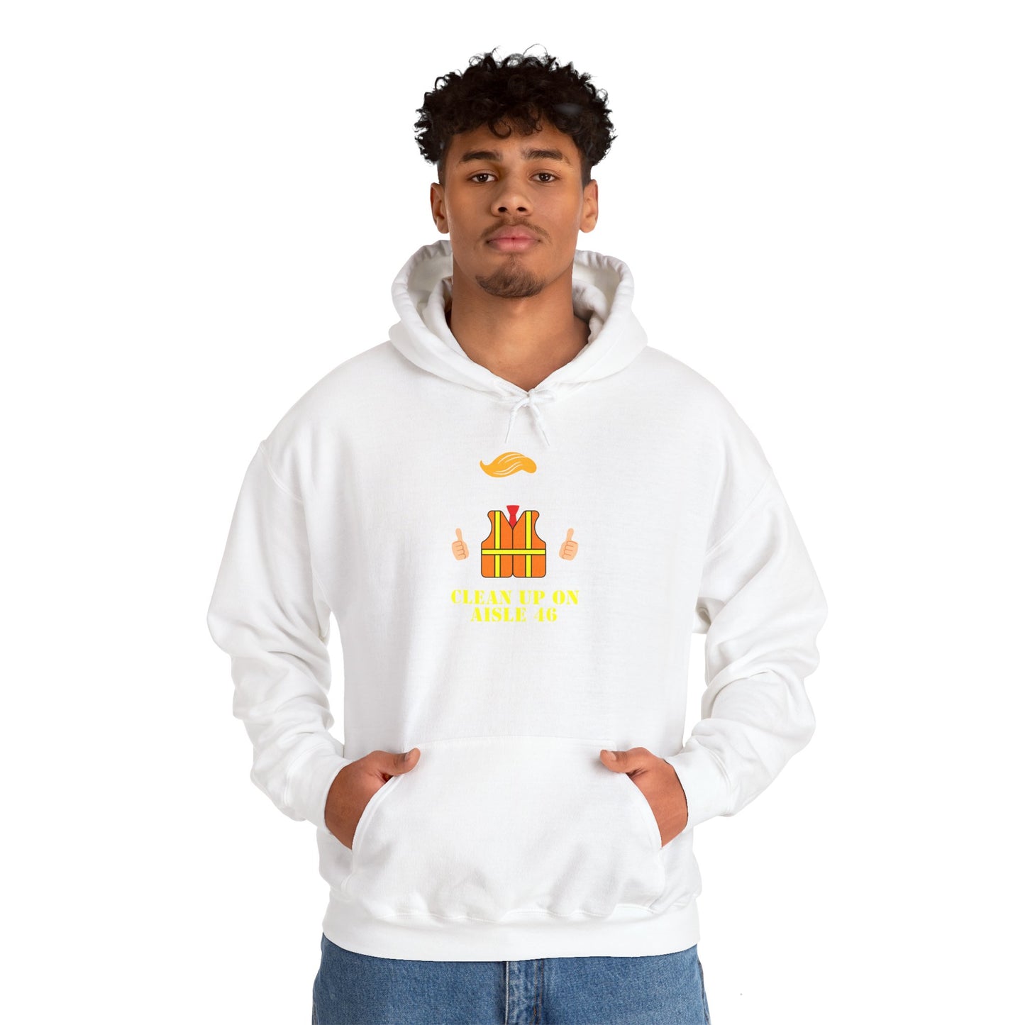 Unisex Hooded Sweatshirt - "Clean Up on Aisle 46"