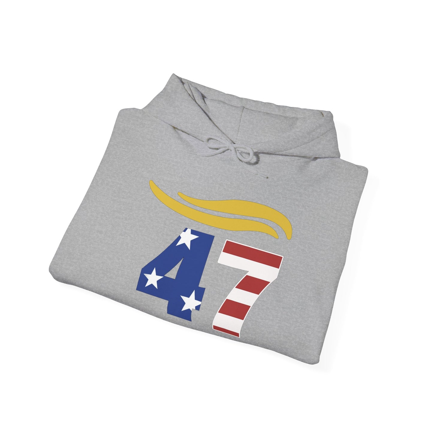 47 Hair Logo Unisex Hoodie - Stars & Stripes Design for Celebrations