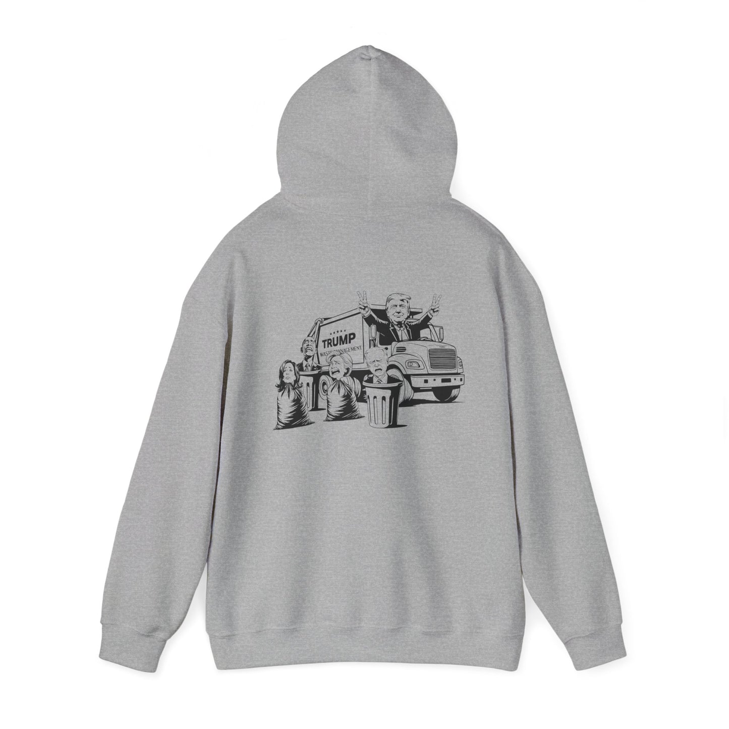 Hoodie - Trump Garbage Truck Design