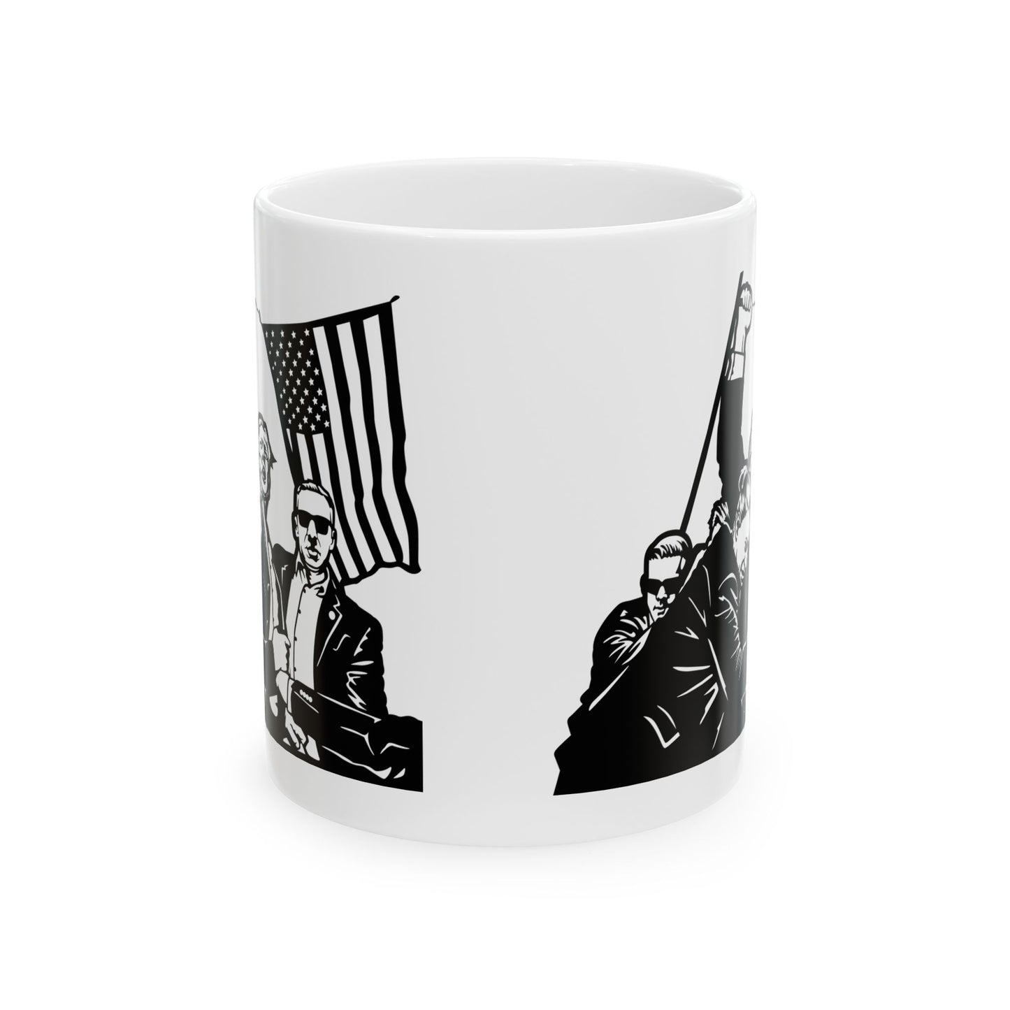 Patriotic Ceramic Mug - | Perfect for Independence Day & Everyday Use