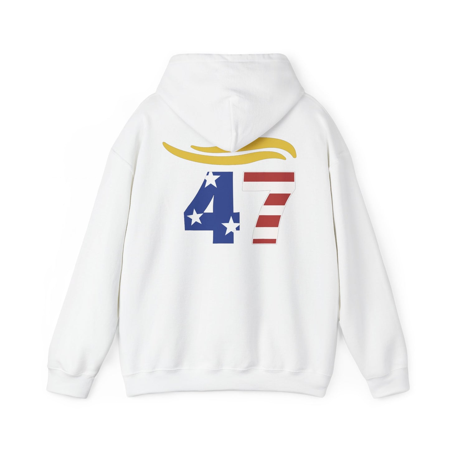 47 Hair Logo Unisex Hoodie - Stars & Stripes Design for Celebrations