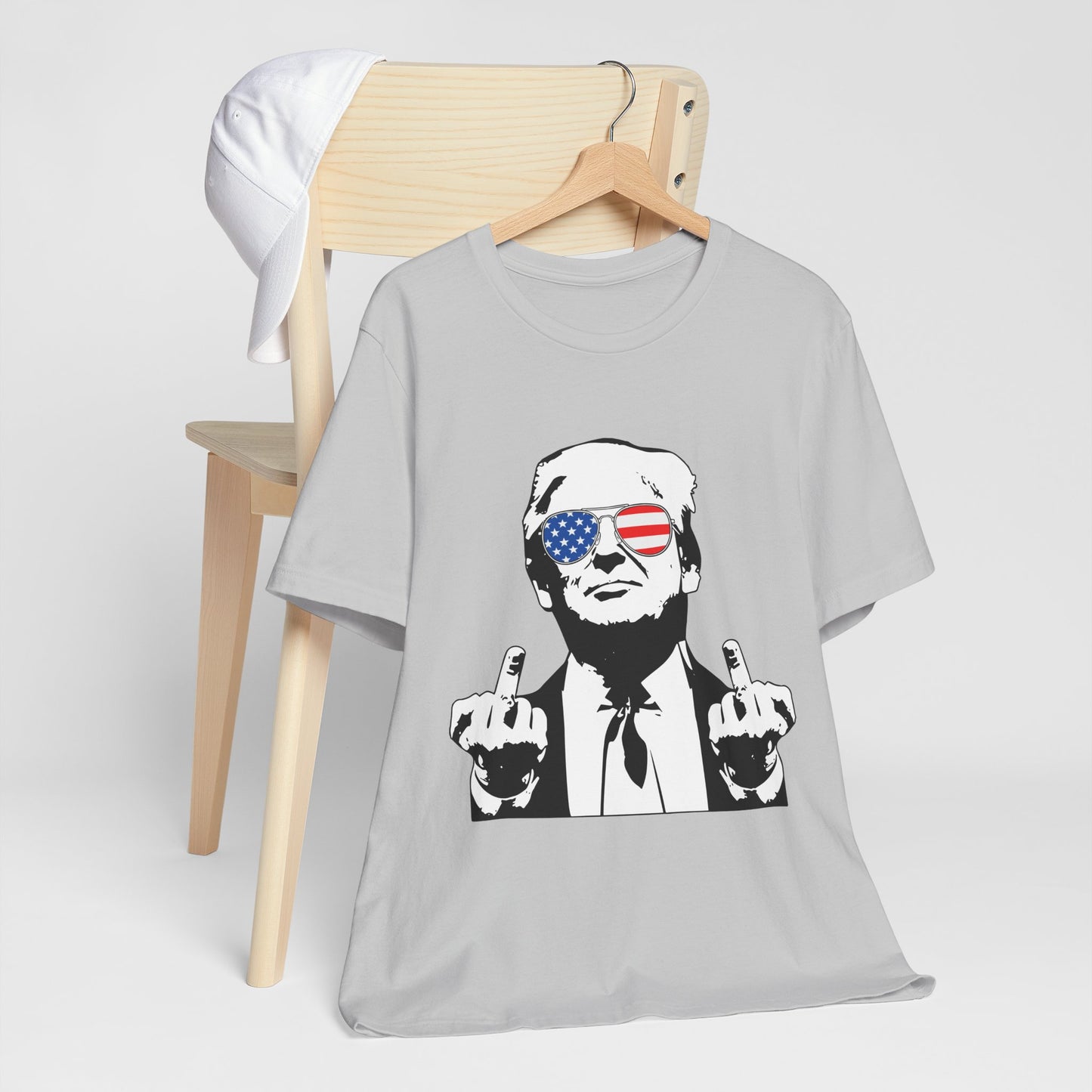 Middle Finger-Tee with Bold Graphic