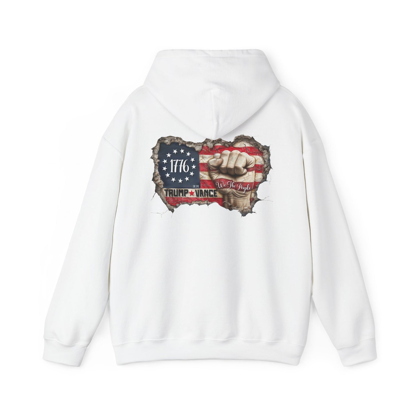 Patriotic 1776 Hooded Sweatshirt - Trump Supporter Apparel