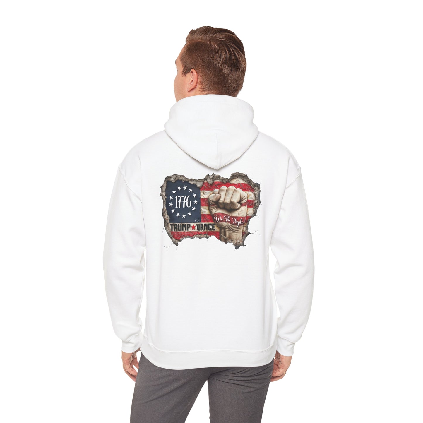 Patriotic 1776 Hooded Sweatshirt - Trump Supporter Apparel