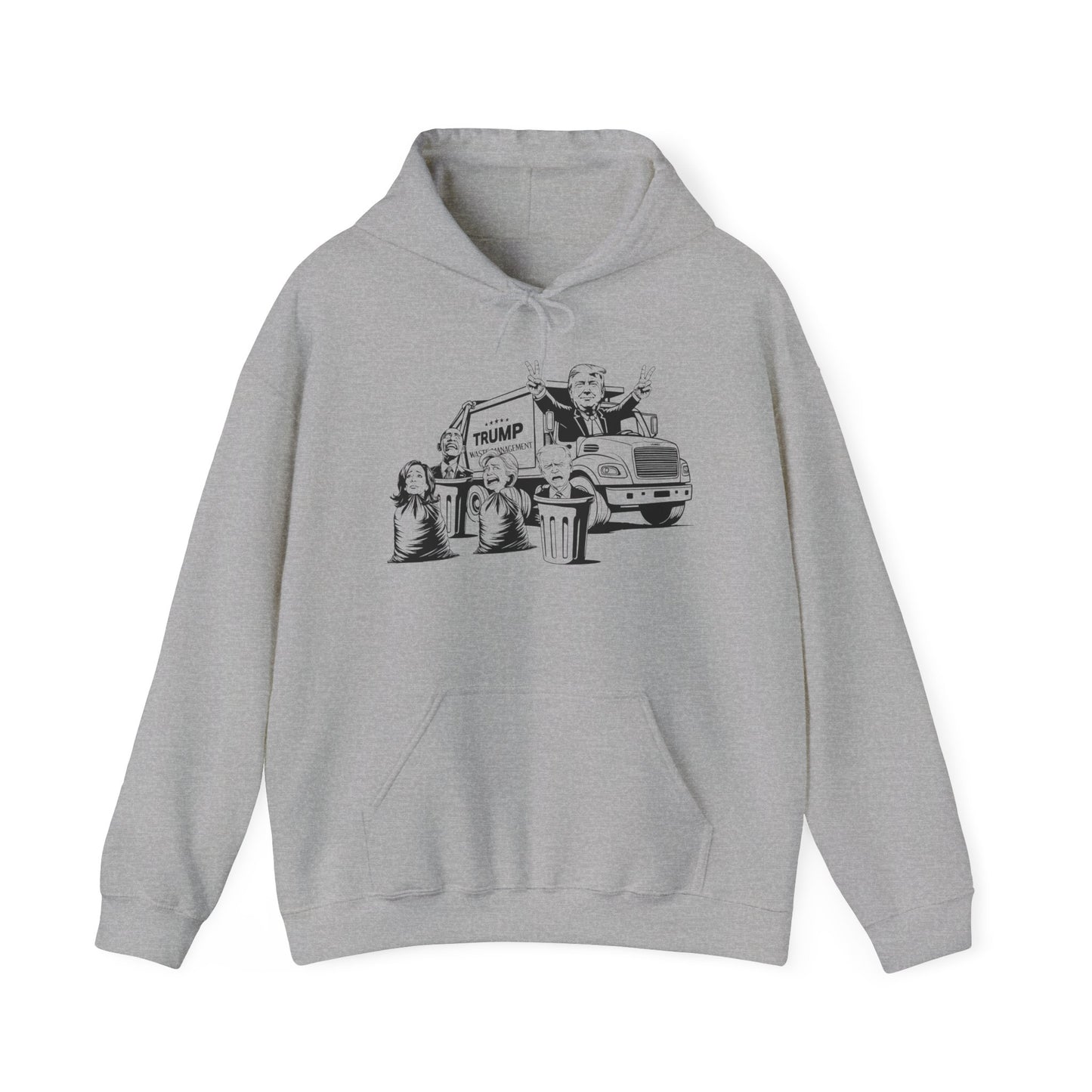 Hoodie - Trump Garbage Truck Design